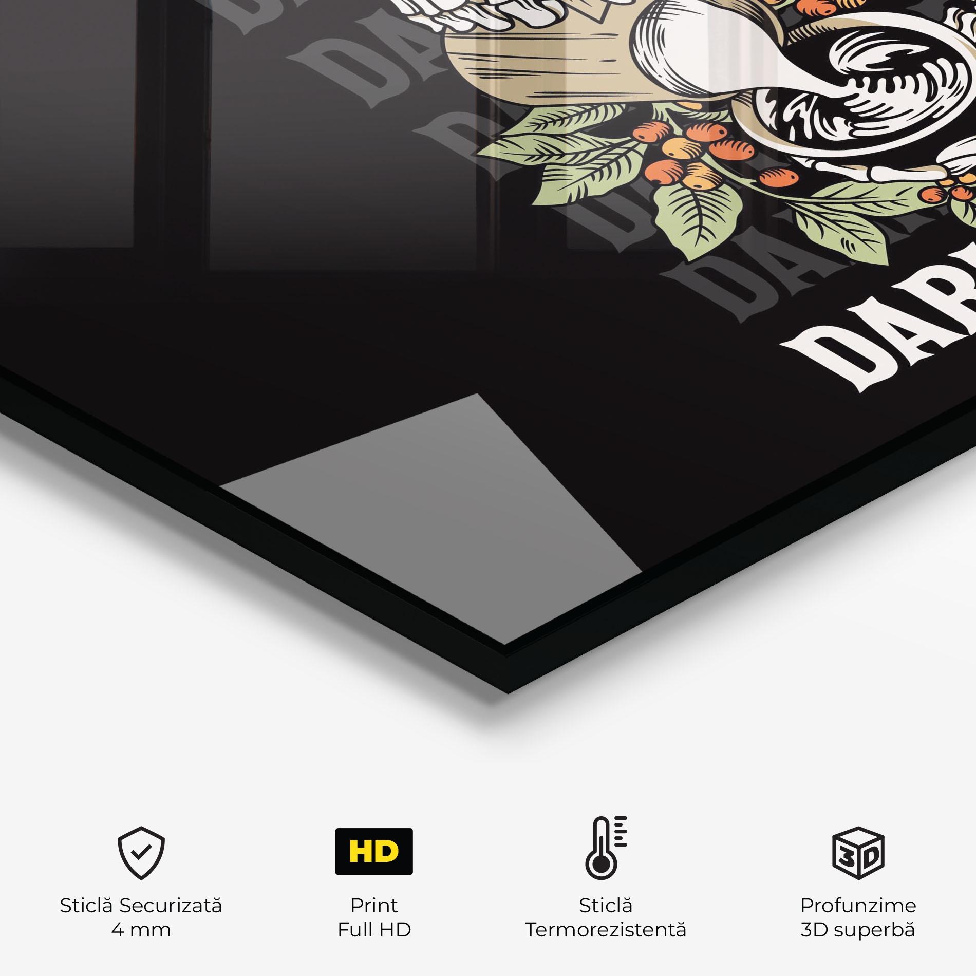 Panou Sticla Bucatarie Dark Coffee mockup 2