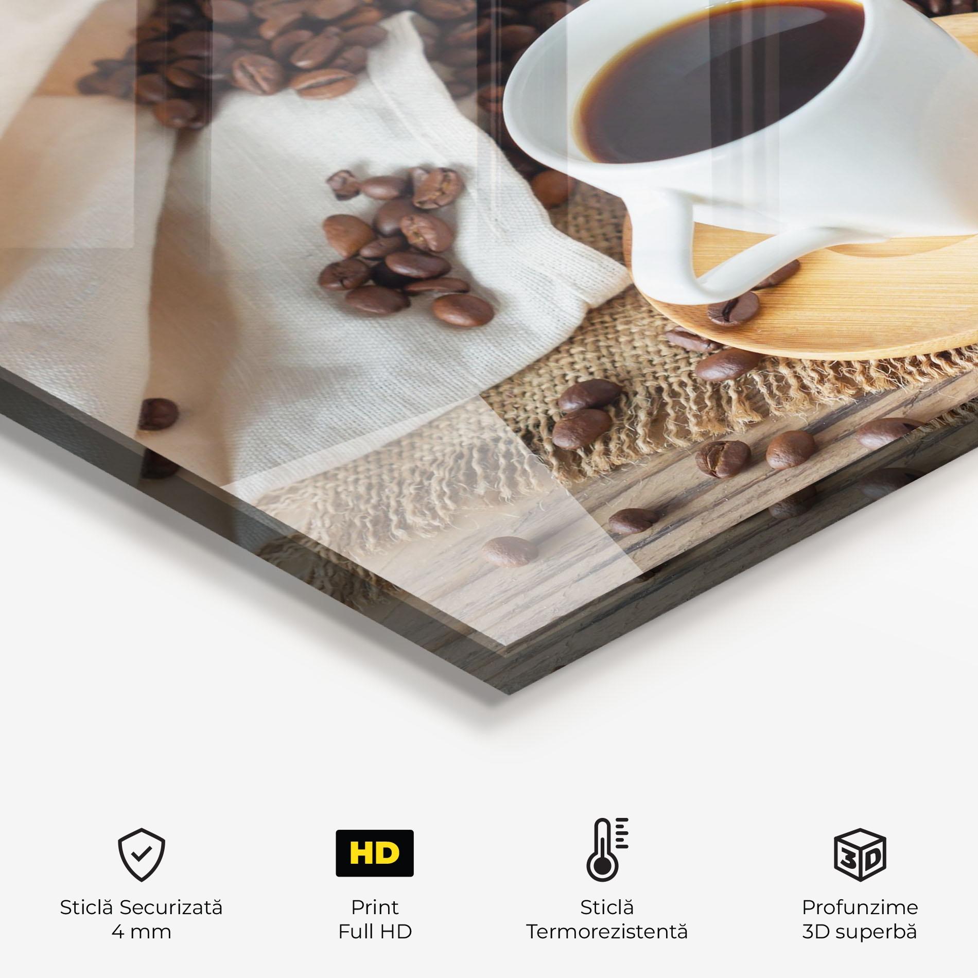 Panou Sticla Bucatarie Fresh Espresso mockup 2