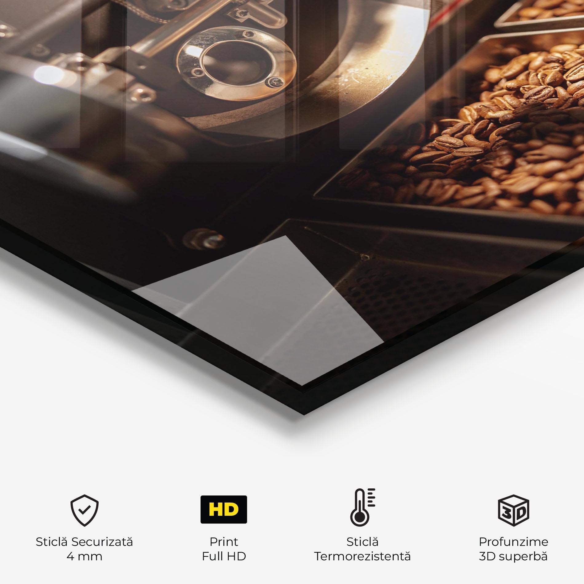 Panou Sticla Bucatarie Industrial Coffee Machine mockup 2