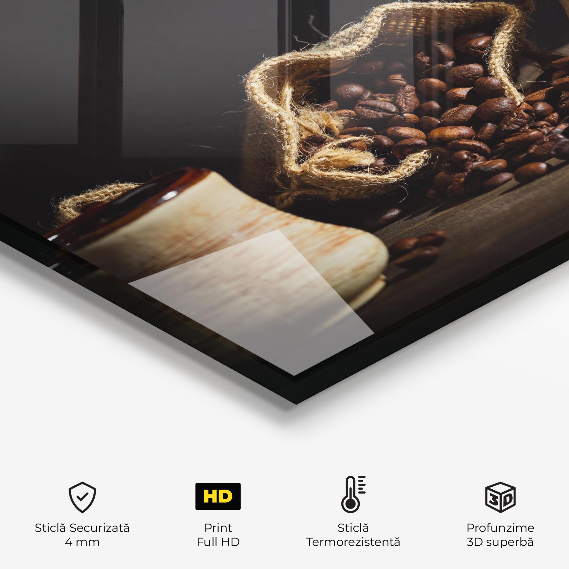 Panou Sticla Bucatarie Old Cup Of Coffee mockup 2