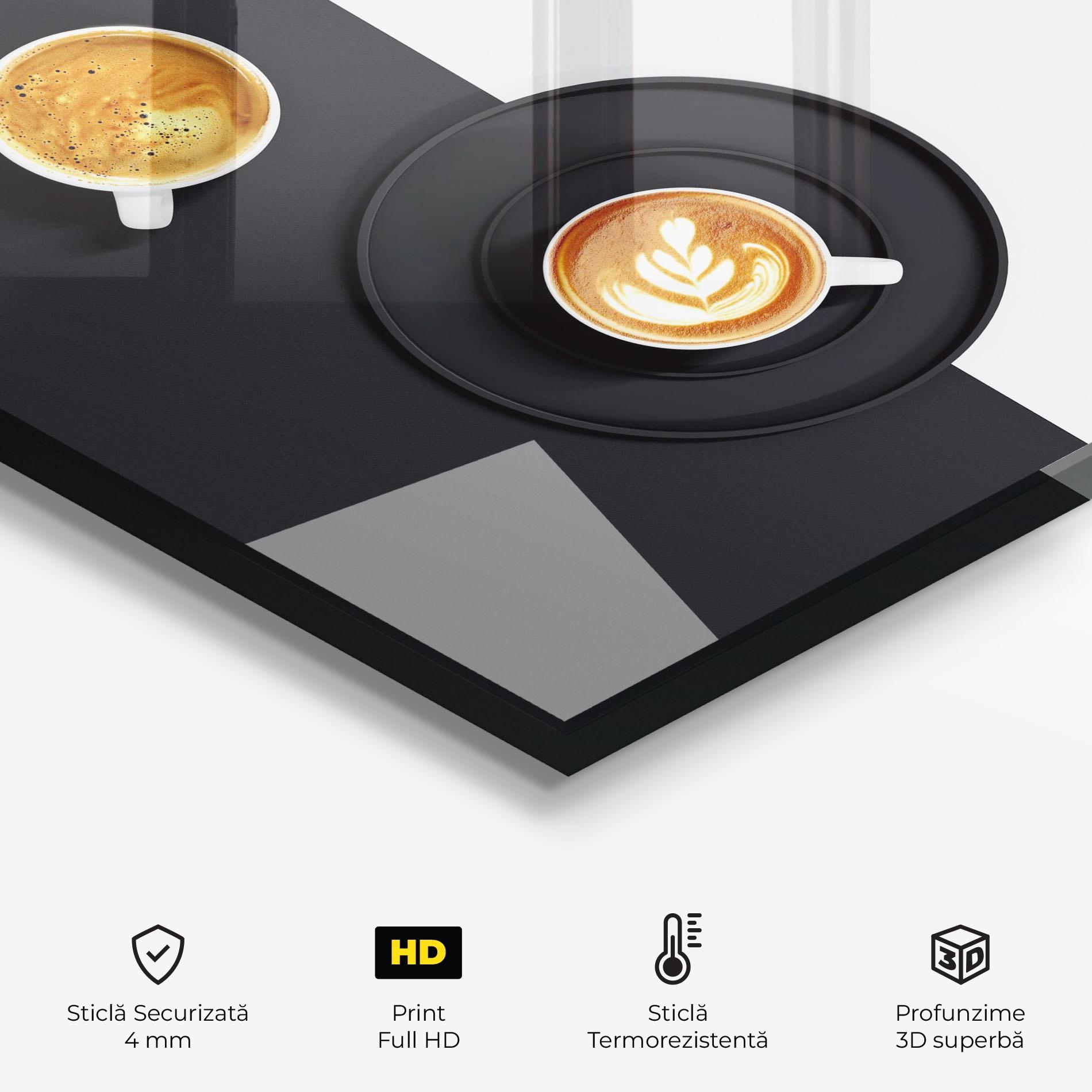 Panou Sticla Bucatarie White Coffee Cup mockup 2