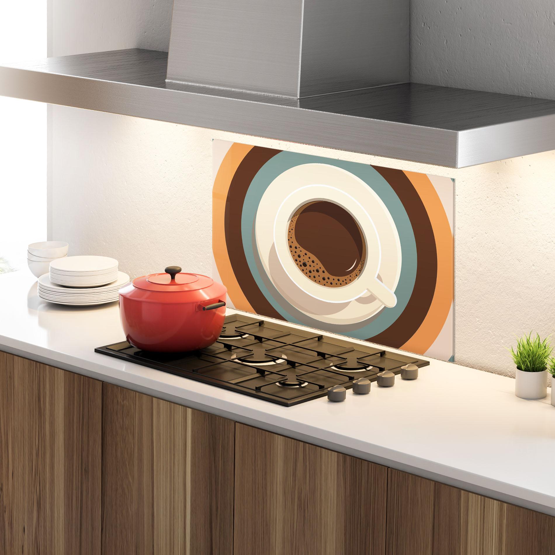 Panou Sticla Bucatarie Coffee Cup mockup 4