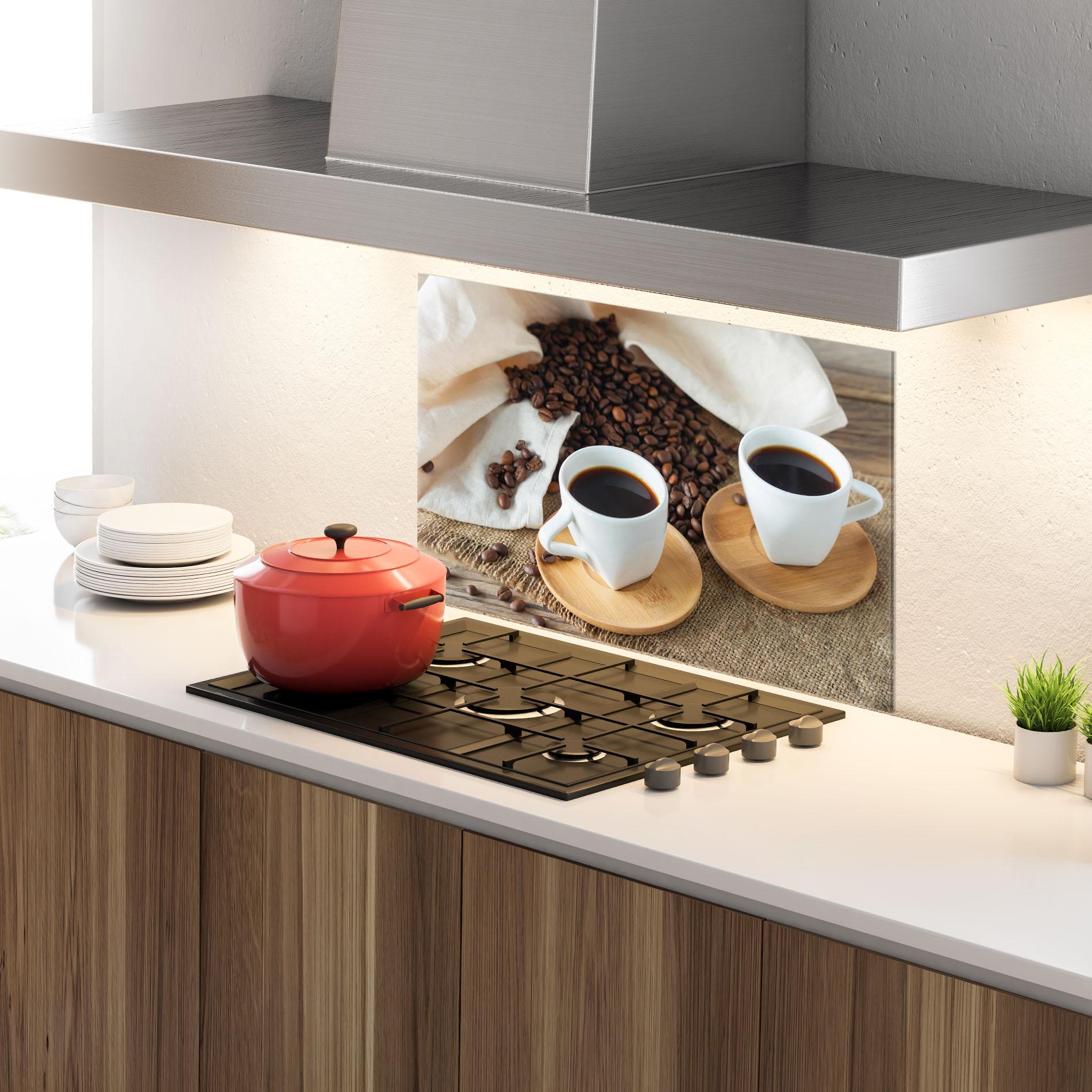 Panou Sticla Bucatarie Fresh Espresso mockup 4