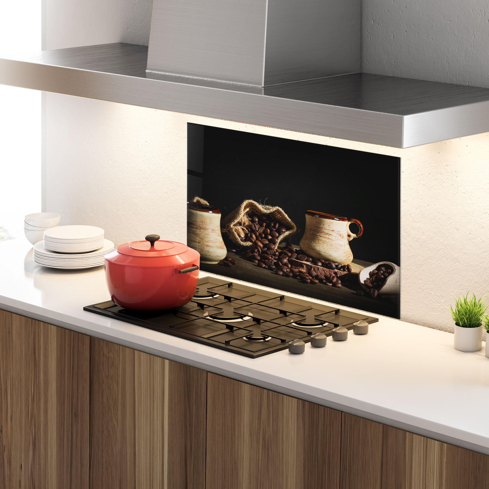 Panou Sticla Bucatarie Old Cup Of Coffee mockup 4