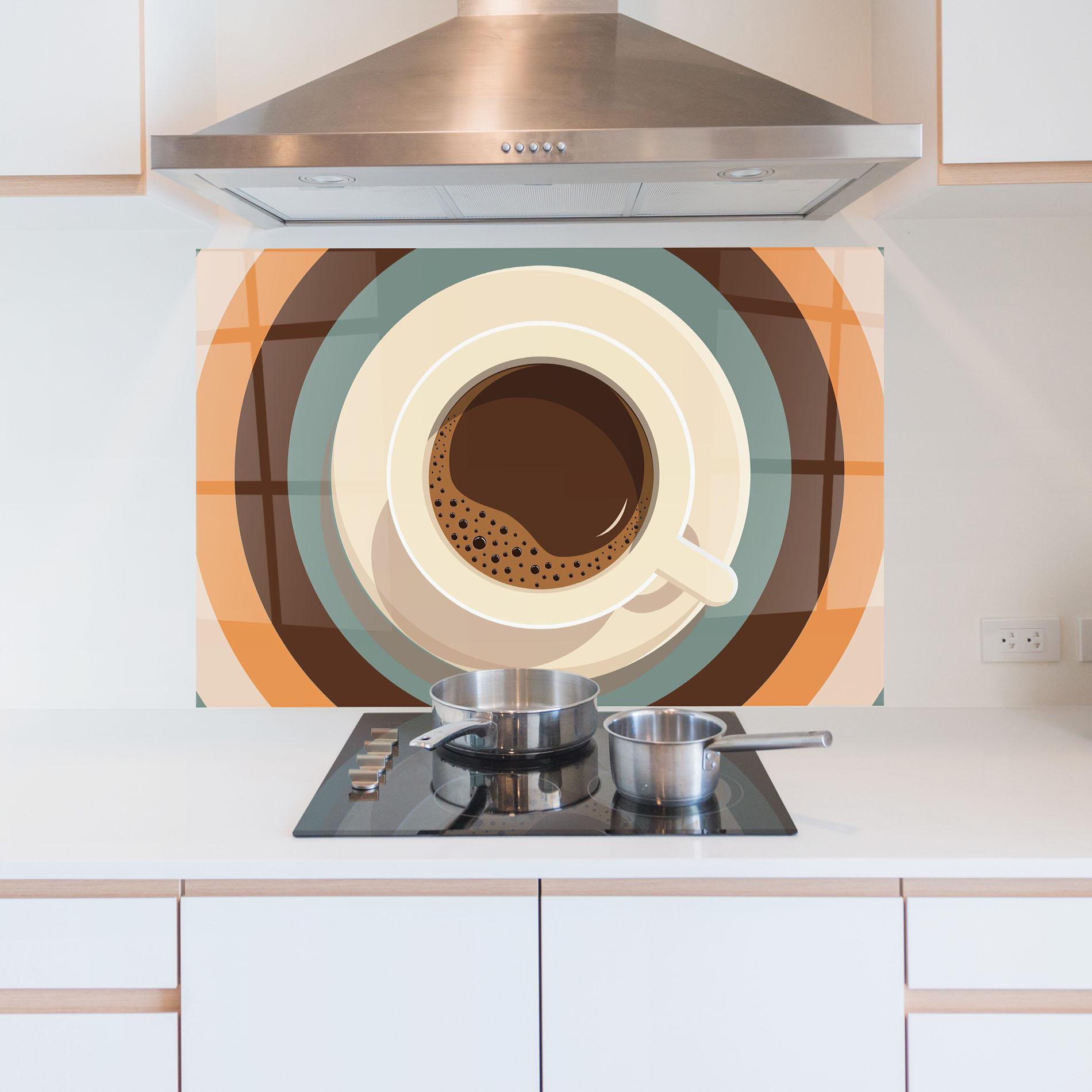 Panou Sticla Bucatarie Coffee Cup mockup 5