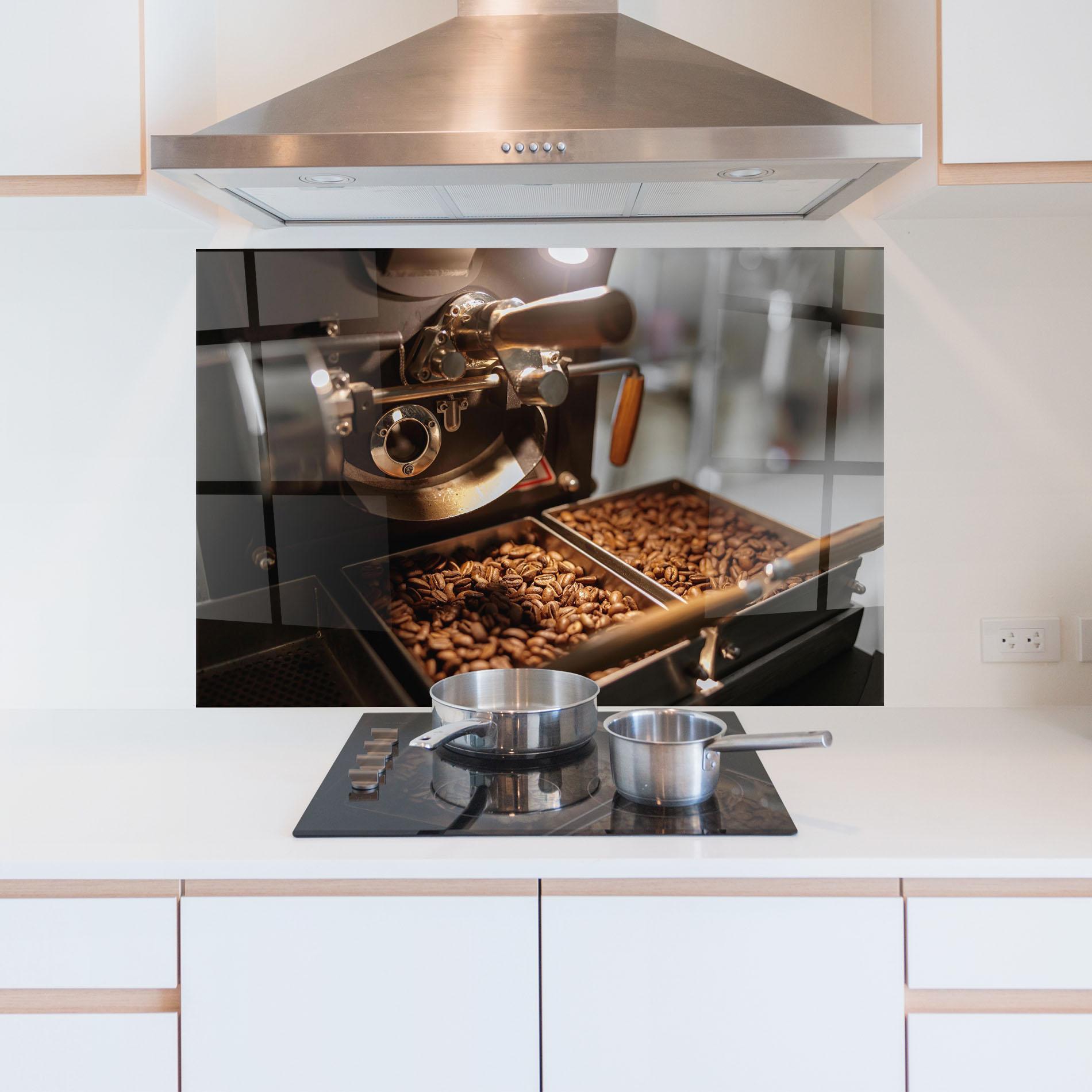 Panou Sticla Bucatarie Industrial Coffee Machine mockup 5