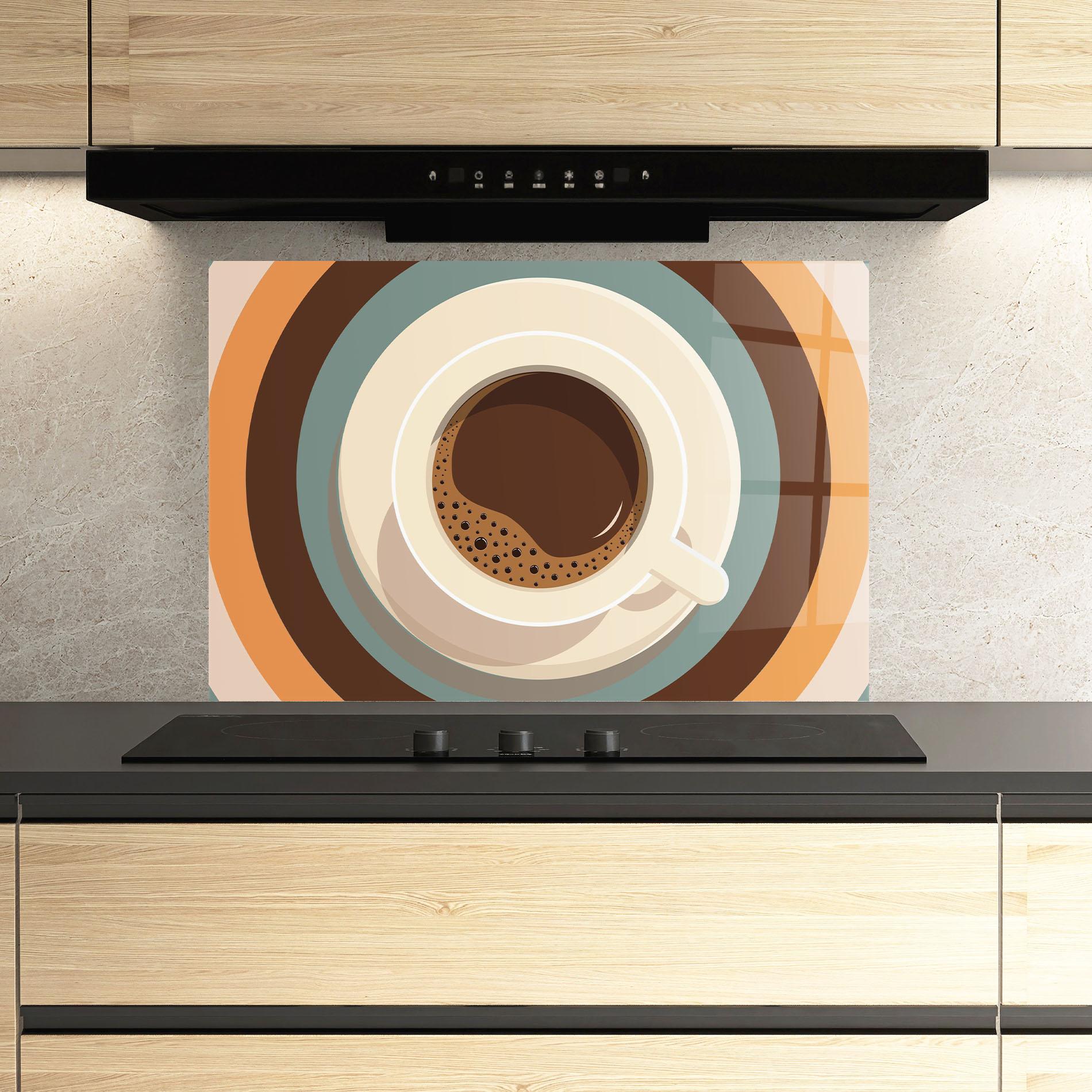 Panou Sticla Bucatarie Coffee Cup mockup 3