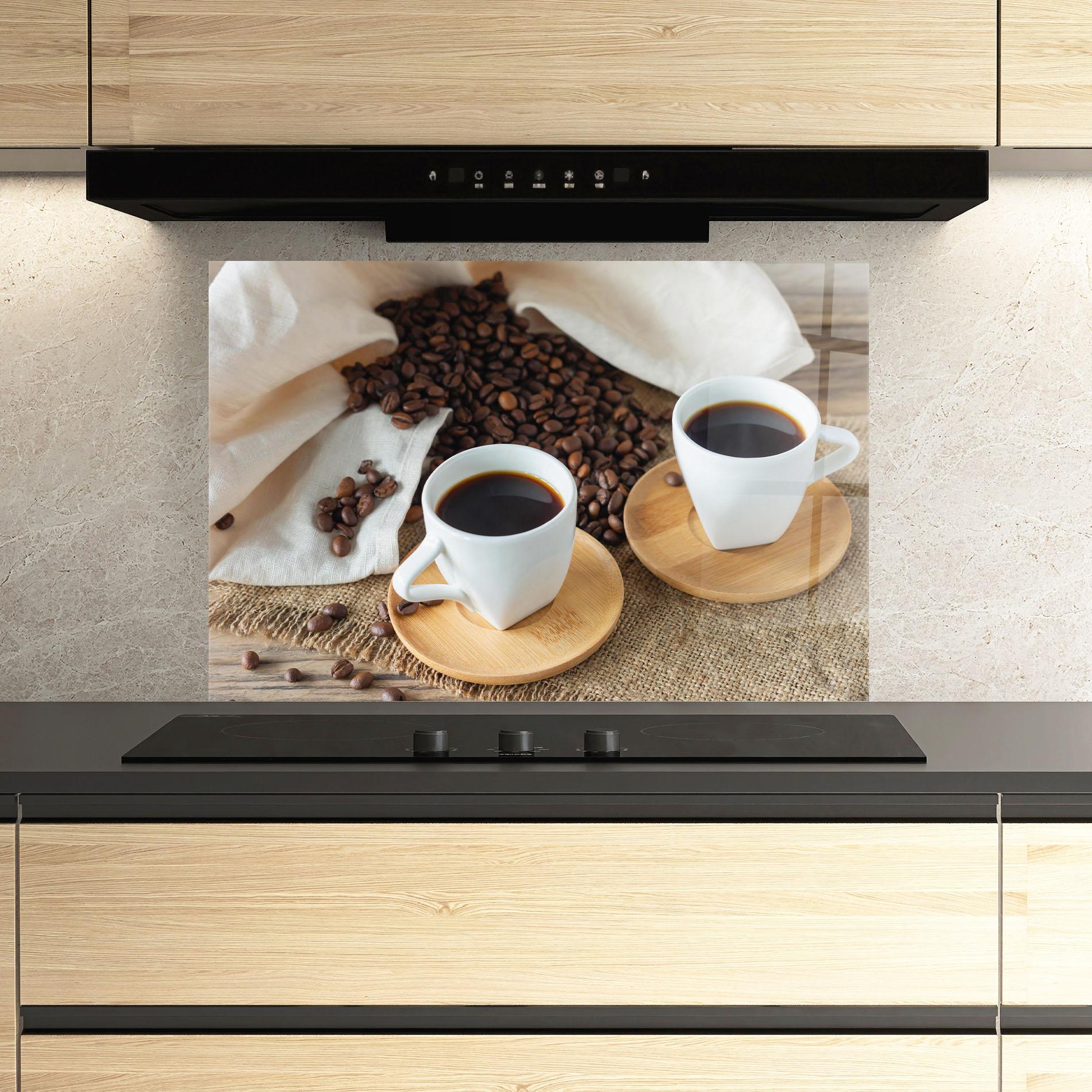 Panou Sticla Bucatarie Fresh Espresso mockup 3