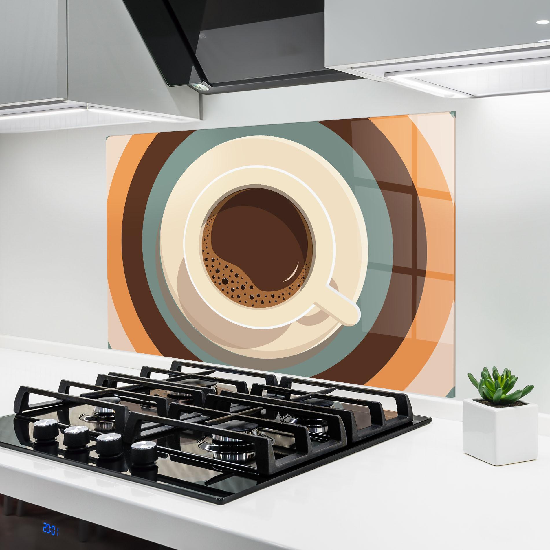 Panou Sticla Bucatarie Coffee Cup mockup 6