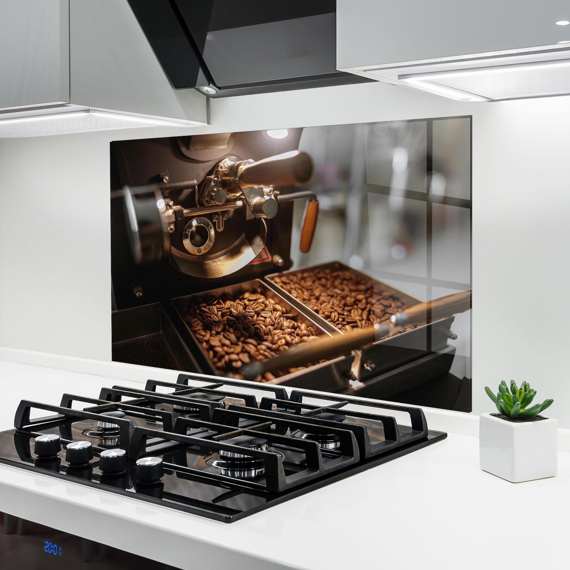 Panou Sticla Bucatarie Industrial Coffee Machine mockup 6