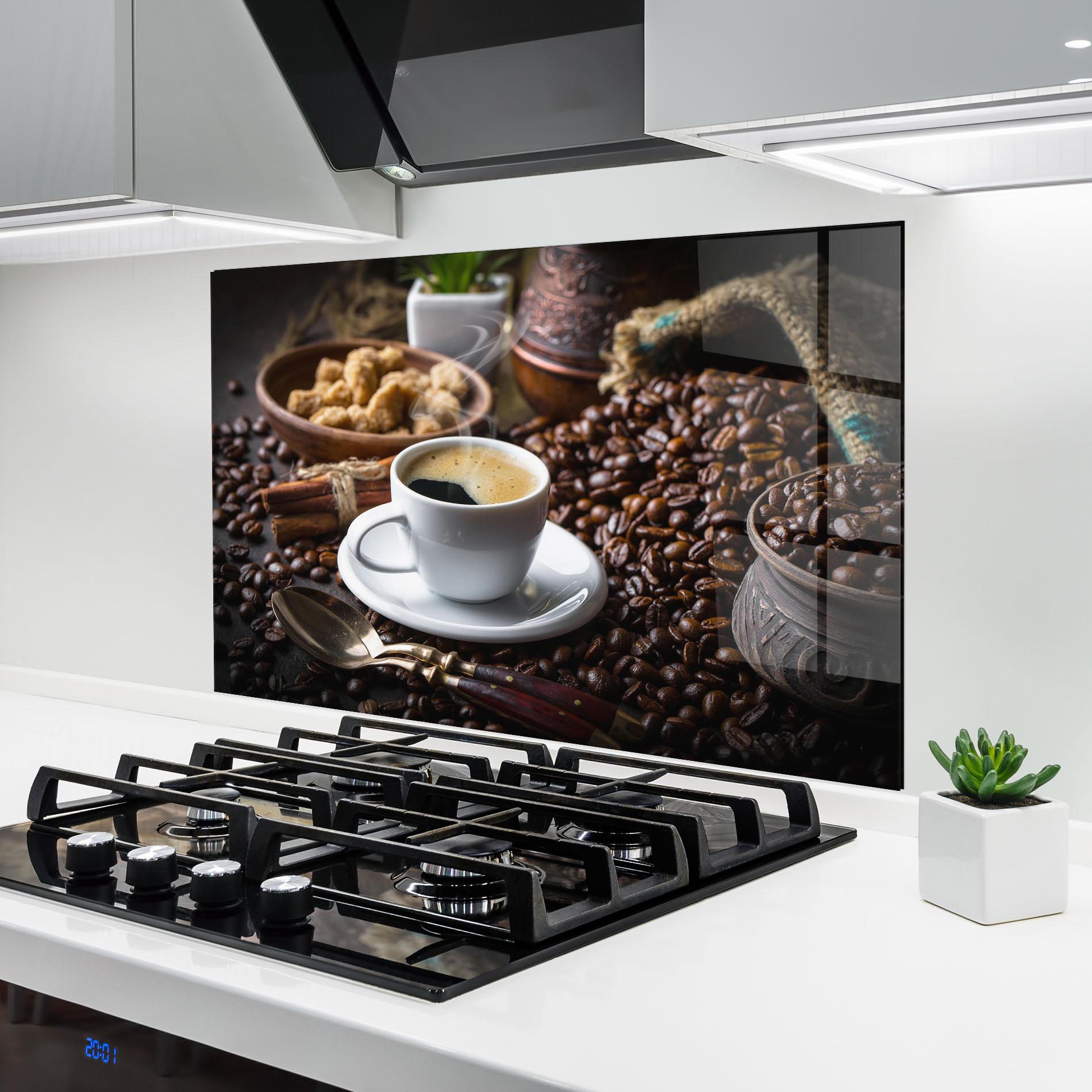 Panou Sticla Bucatarie Old Coffee Cup mockup 6