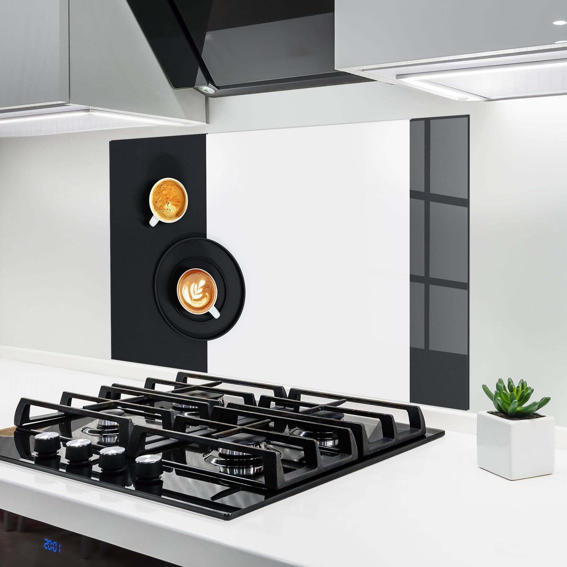 Panou Sticla Bucatarie White Coffee Cup mockup 6