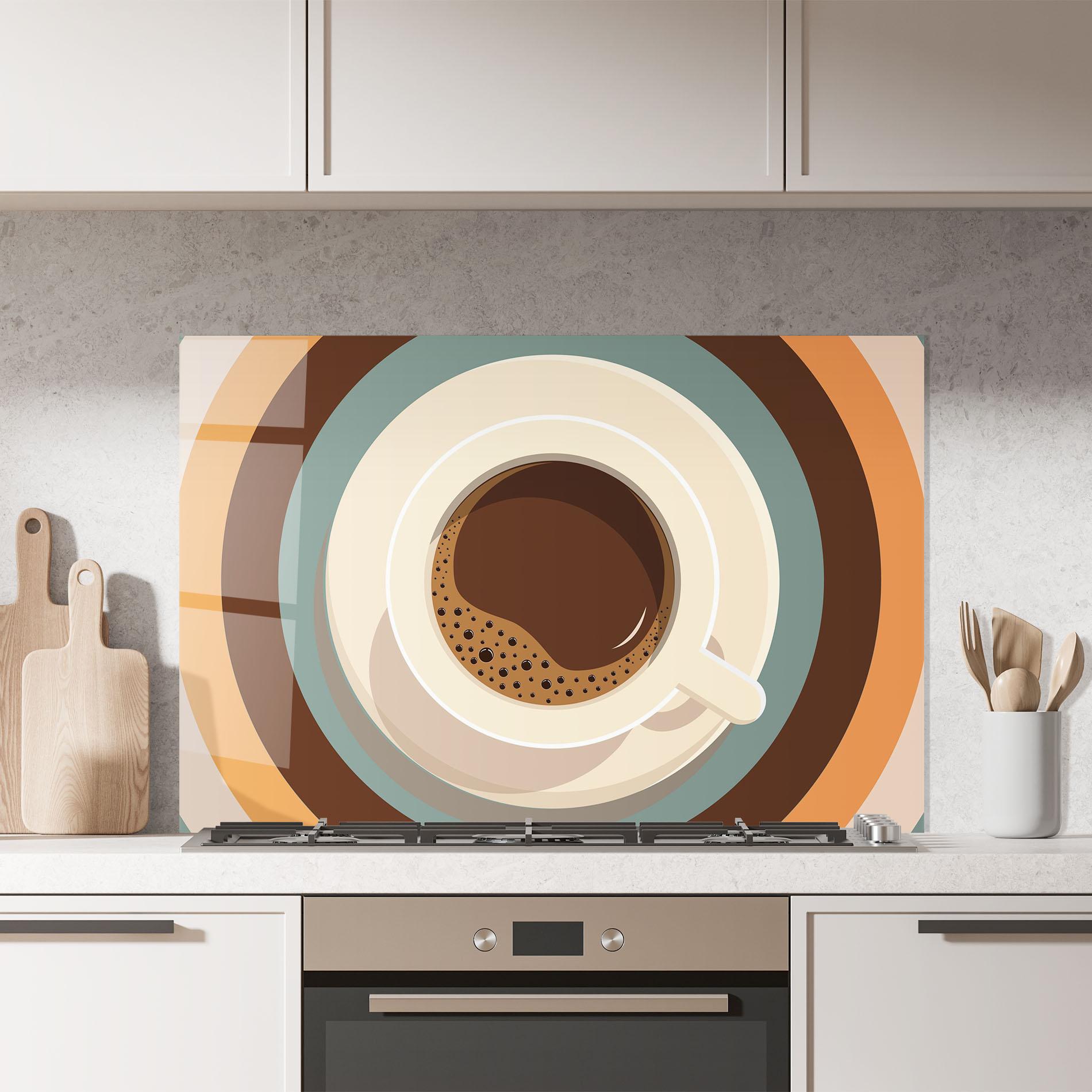 Panou Sticla Bucatarie Coffee Cup mockup 7