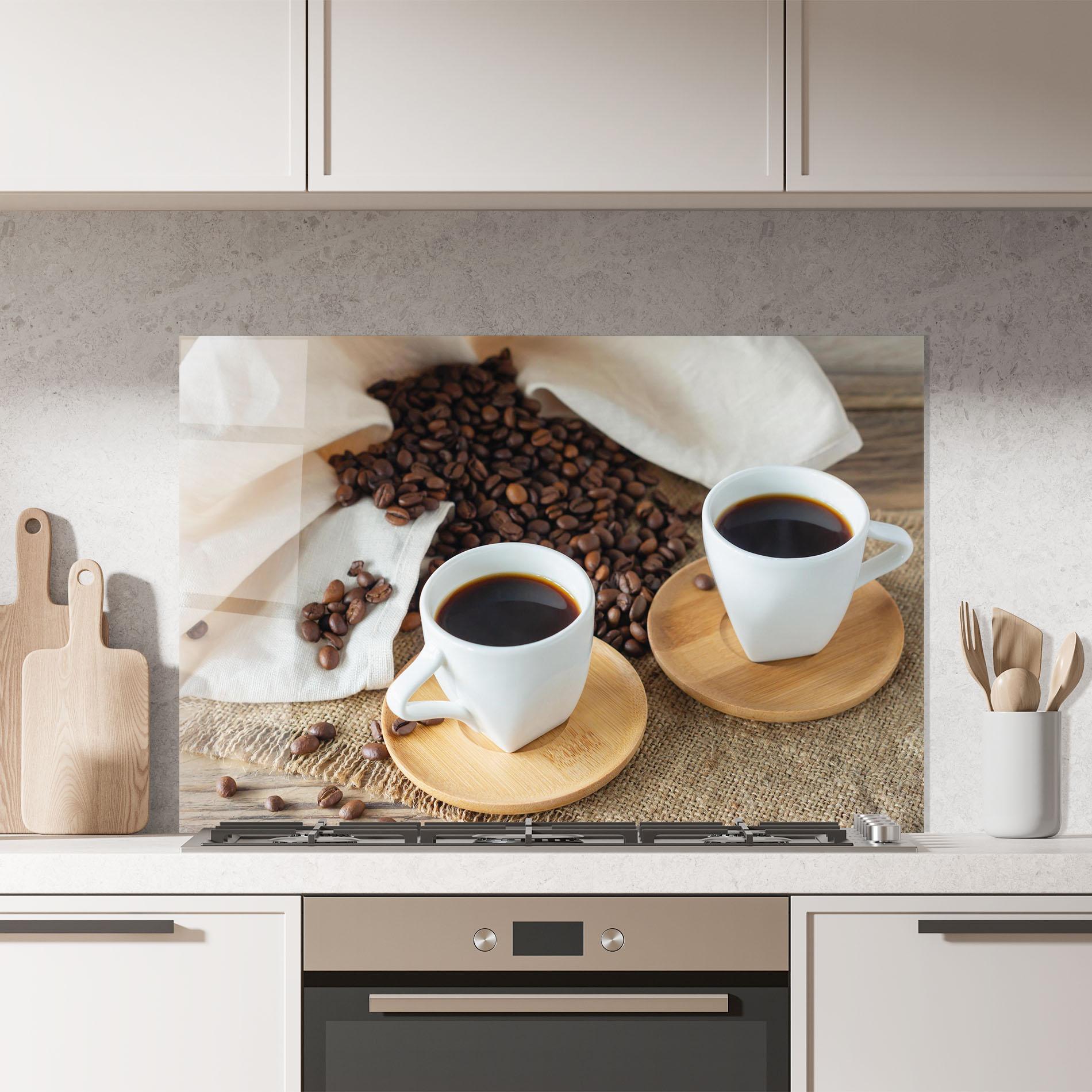 Panou Sticla Bucatarie Fresh Espresso mockup 7