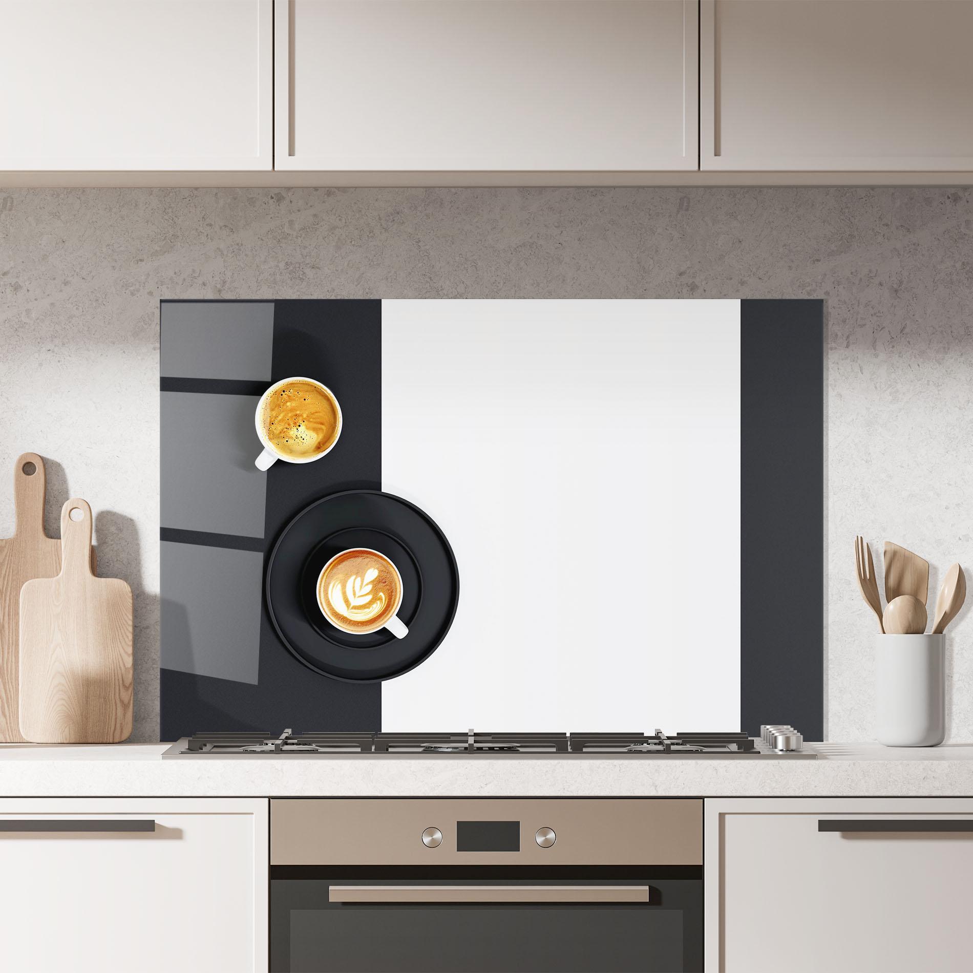 Panou Sticla Bucatarie White Coffee Cup mockup 7