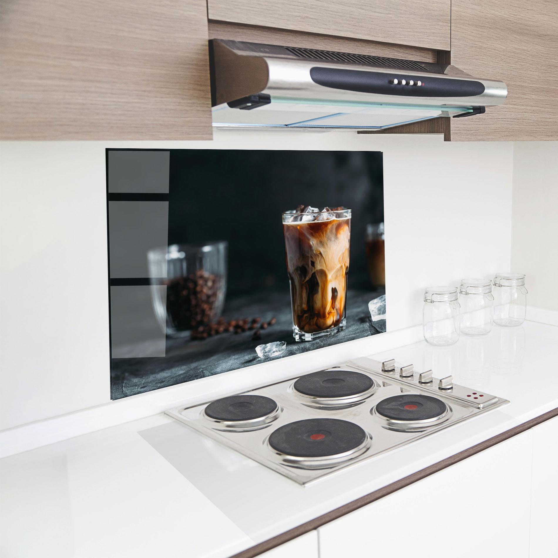 Panou Sticla Bucatarie Iced Coffee mockup 8