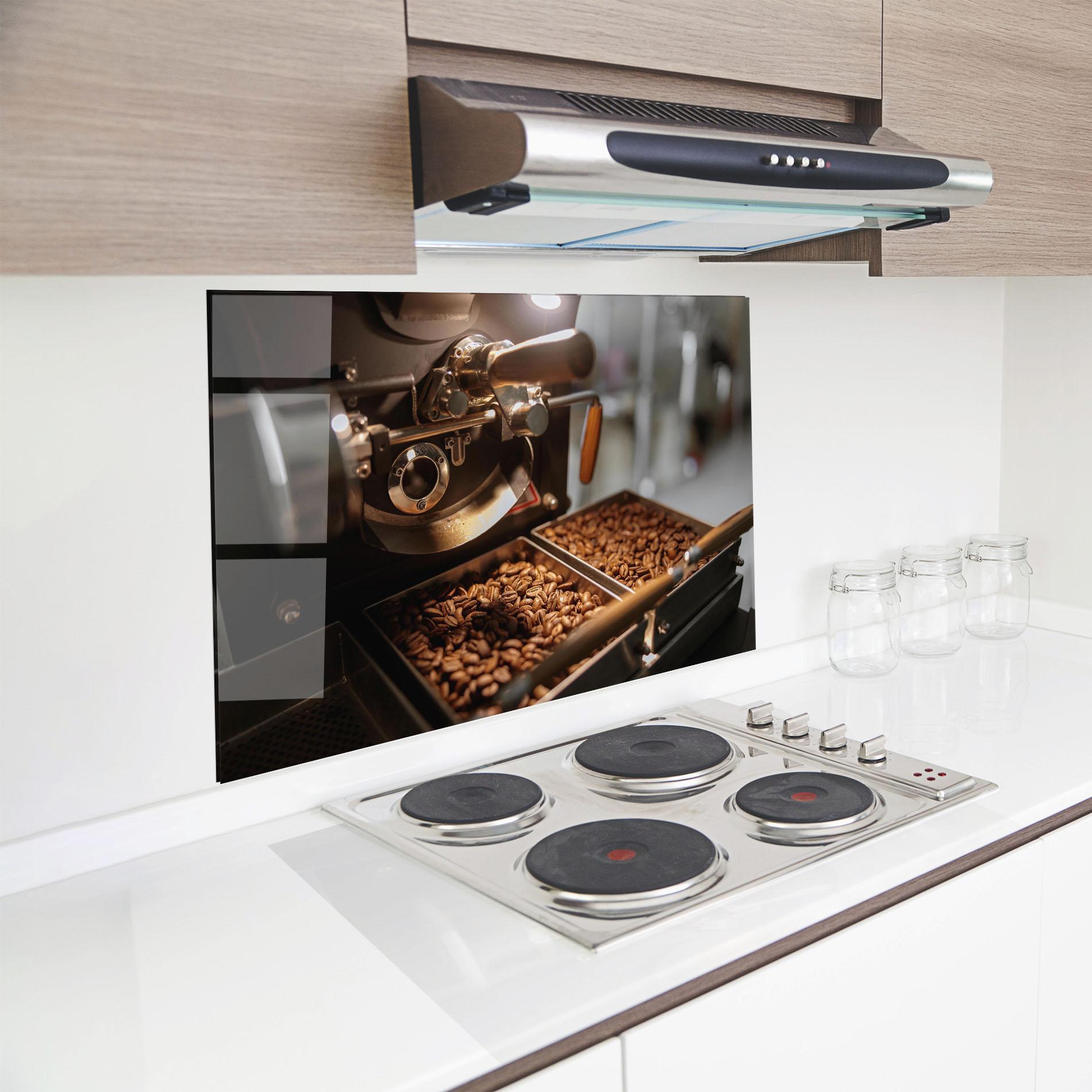 Panou Sticla Bucatarie Industrial Coffee Machine mockup 8