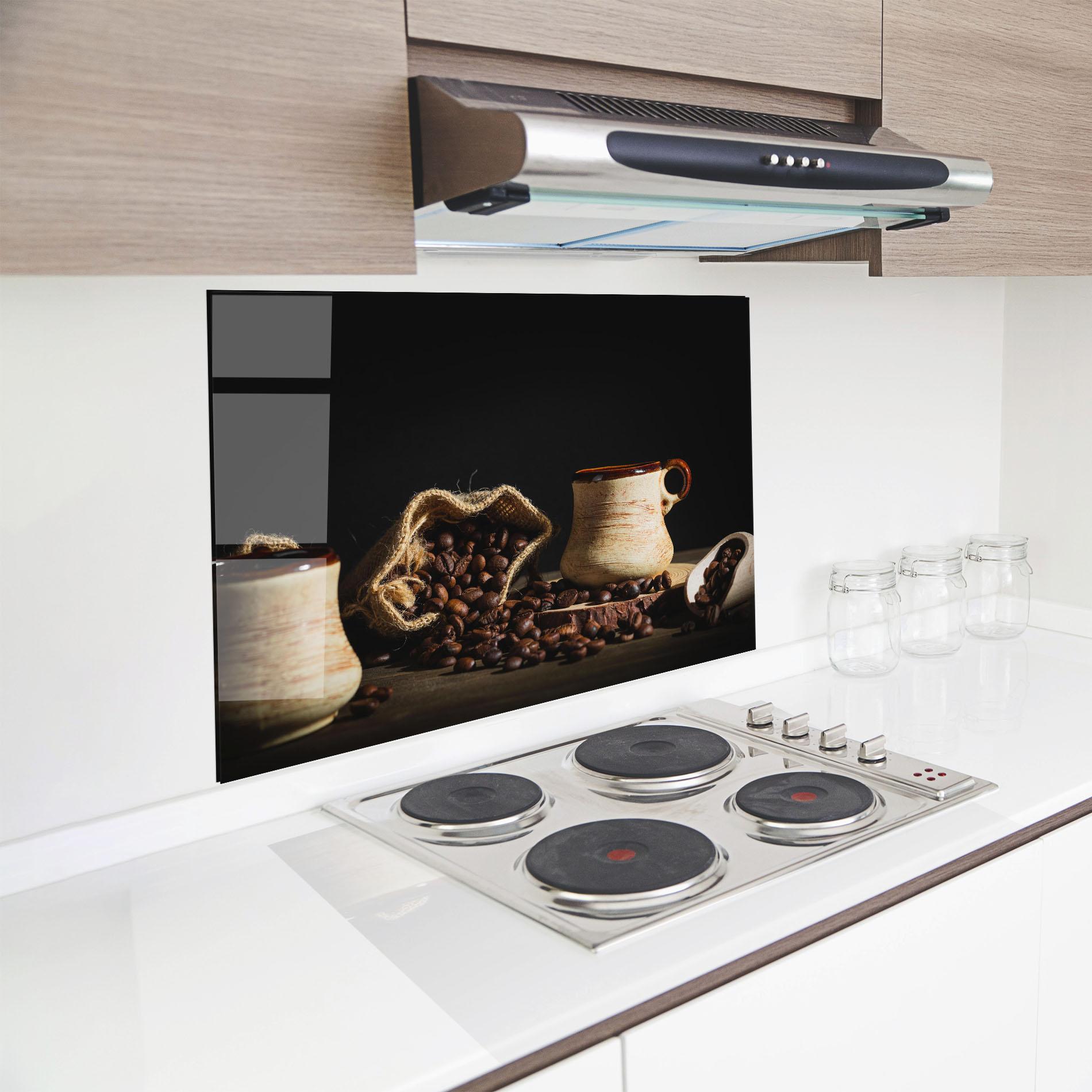 Panou Sticla Bucatarie Old Cup Of Coffee mockup 8