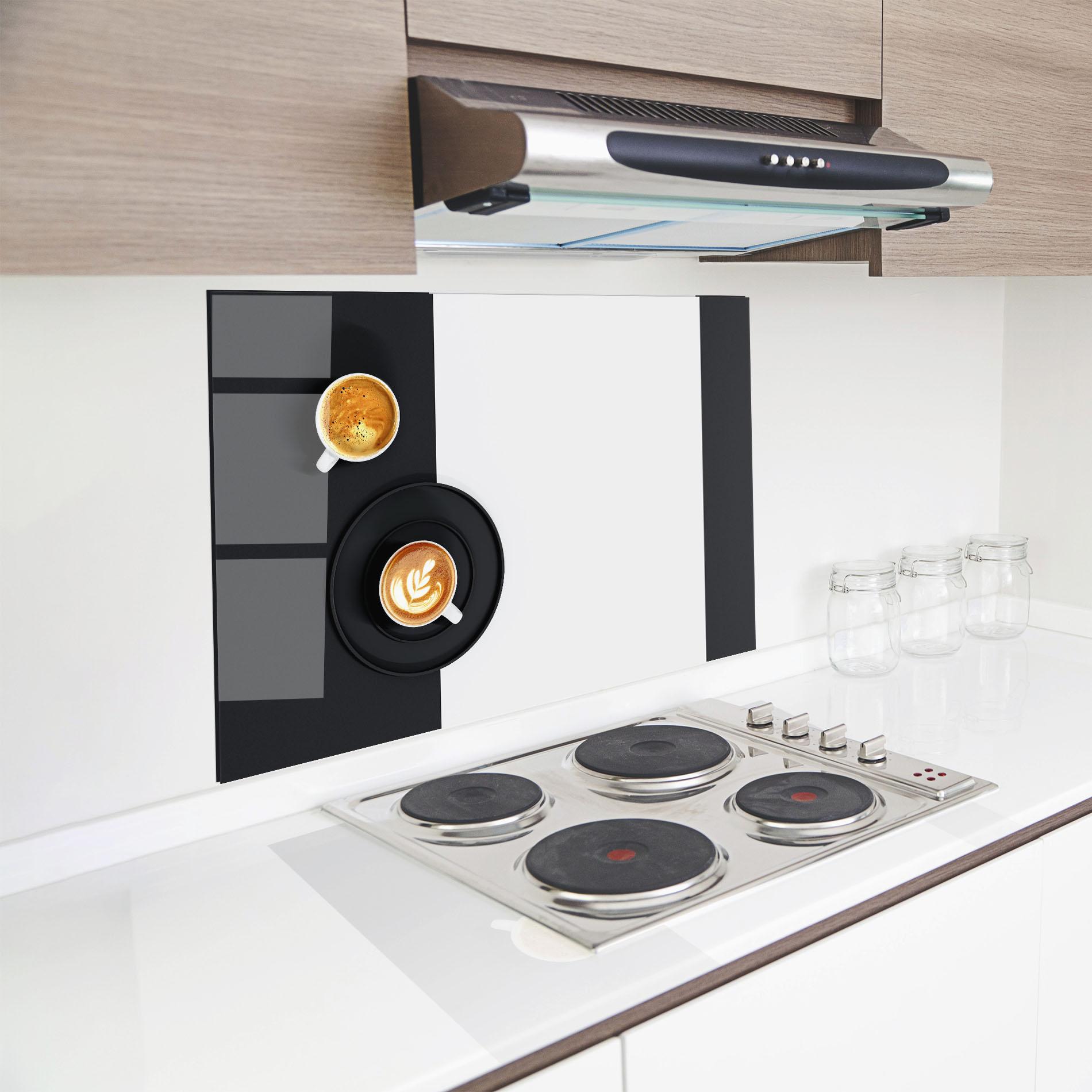 Panou Sticla Bucatarie White Coffee Cup mockup 8