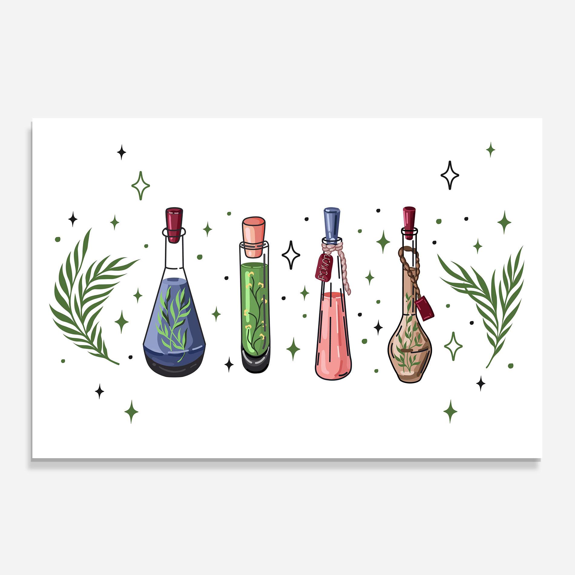 Panou Sticla Bucatarie Herbs Liquid mockup 0