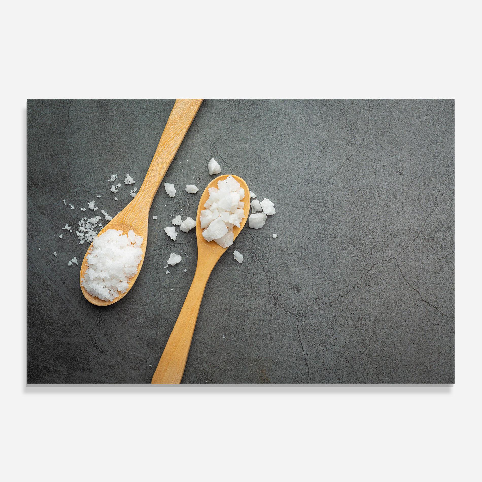 Panou Sticla Bucatarie Salt Wooden Spoon mockup 0