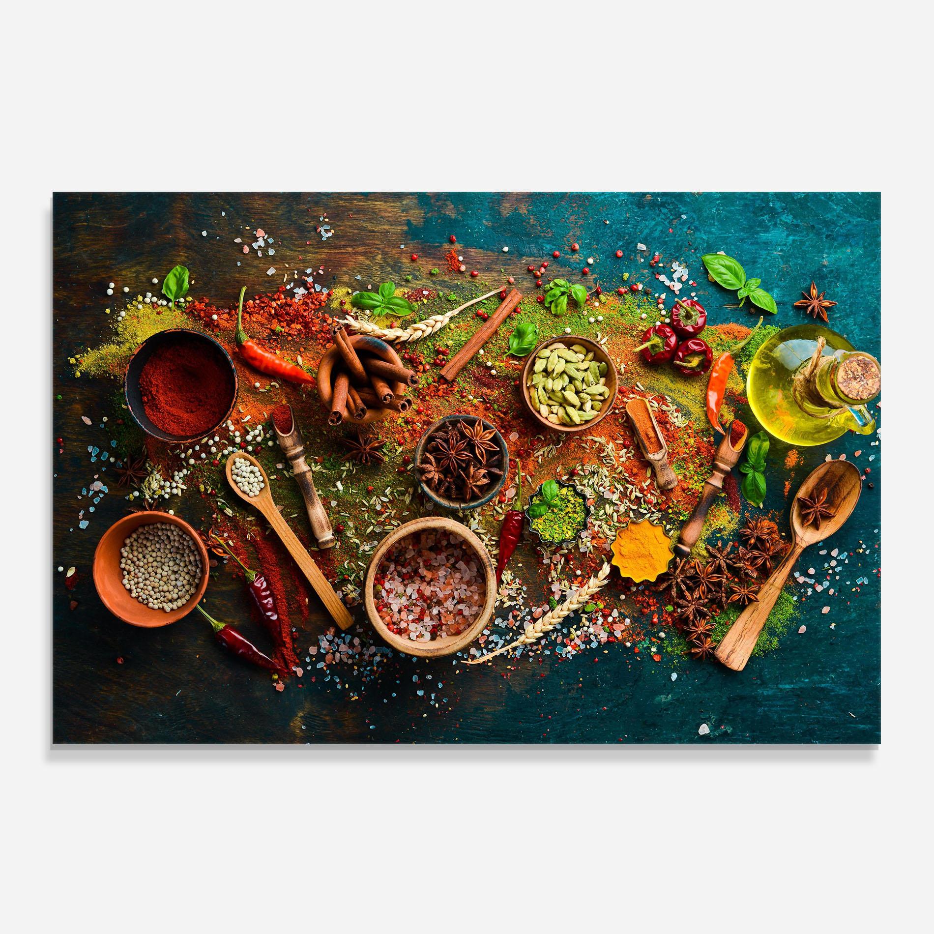 Panou Sticla Bucatarie Seasonings Mix mockup 0