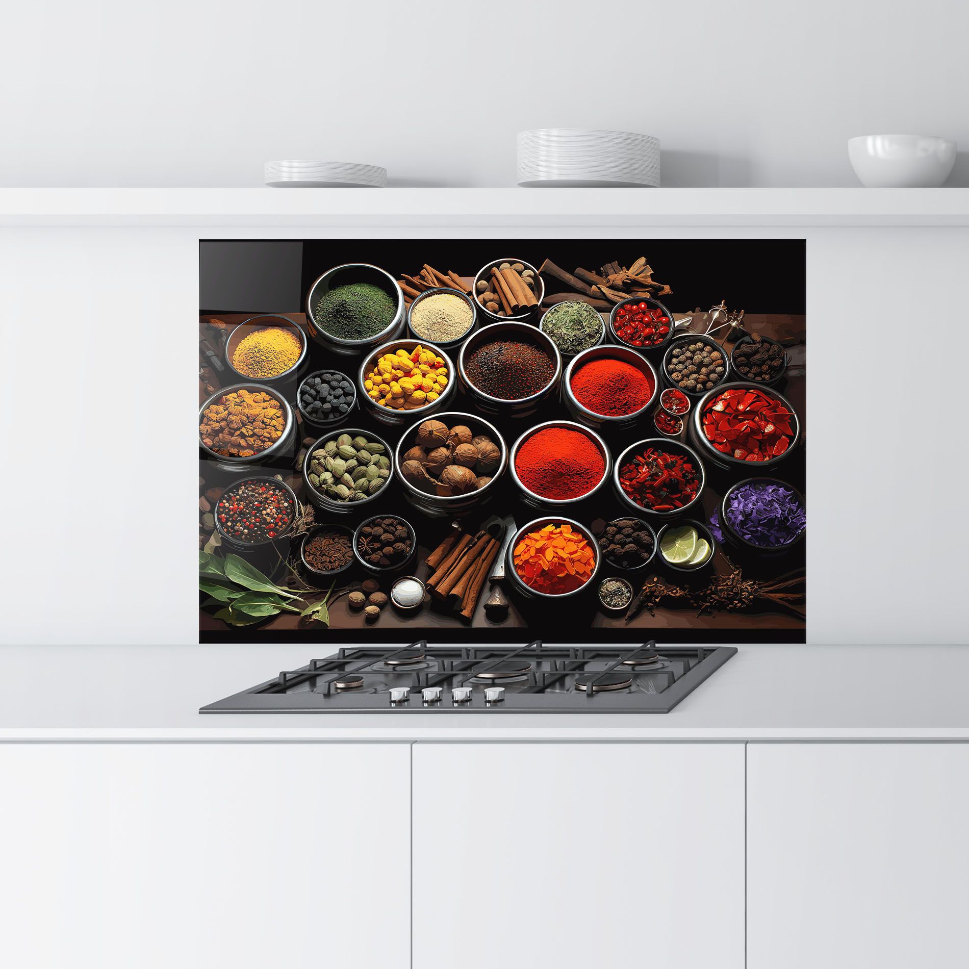 Colorful Herbs Art mockup 9