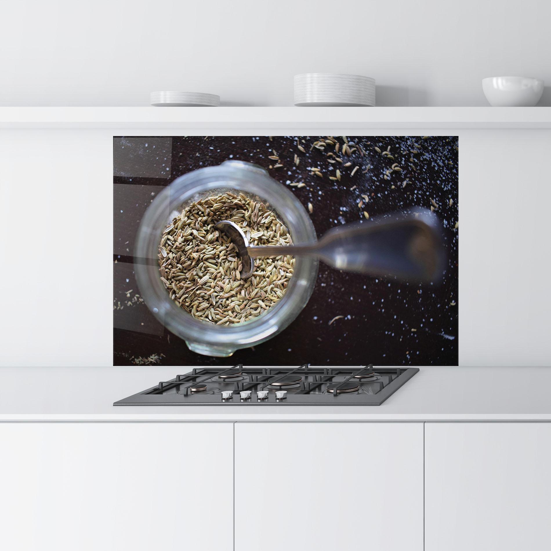 Panou Sticla Bucatarie Jar With Spices mockup 9