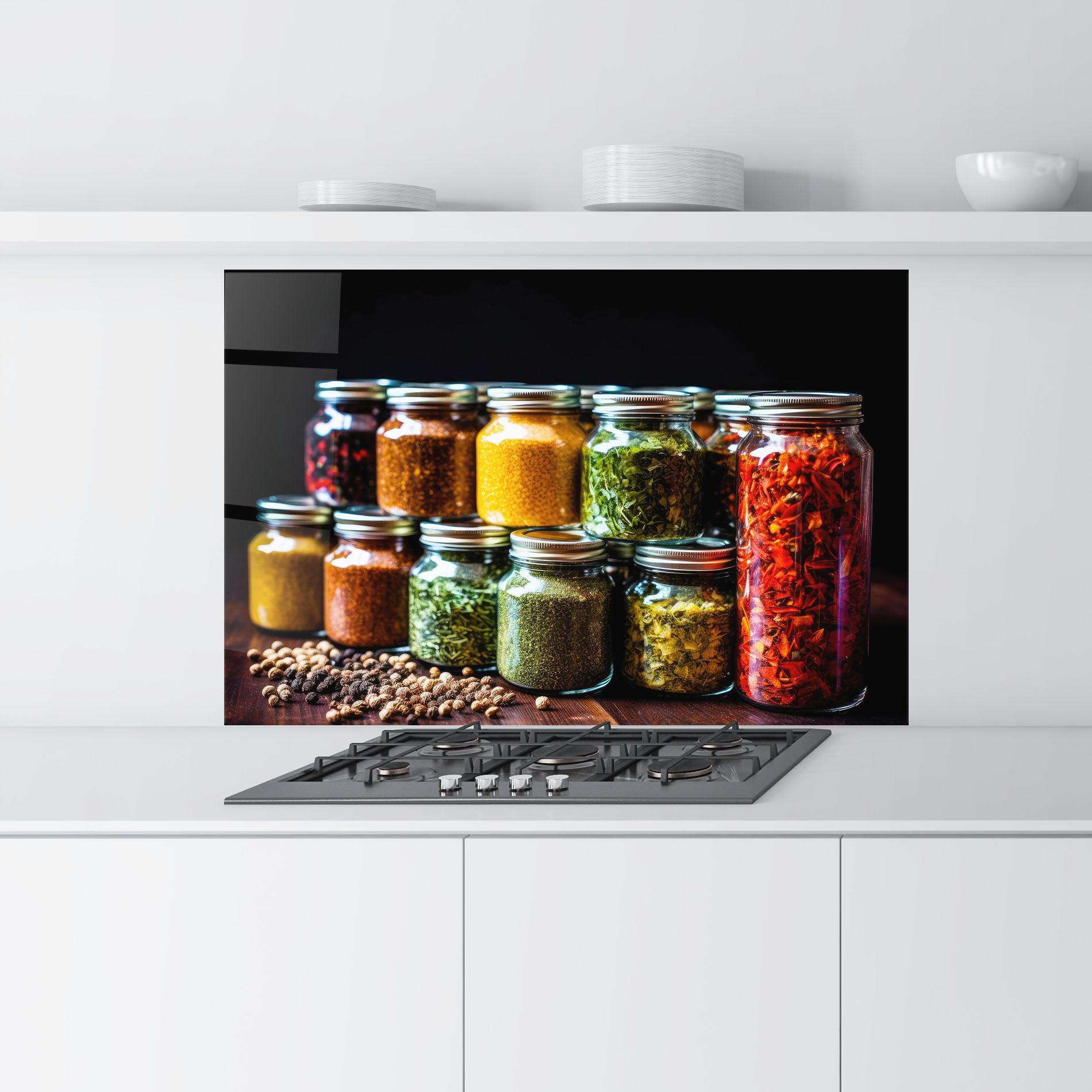 Panou Sticla Bucatarie Kitchen Spice Up mockup 9