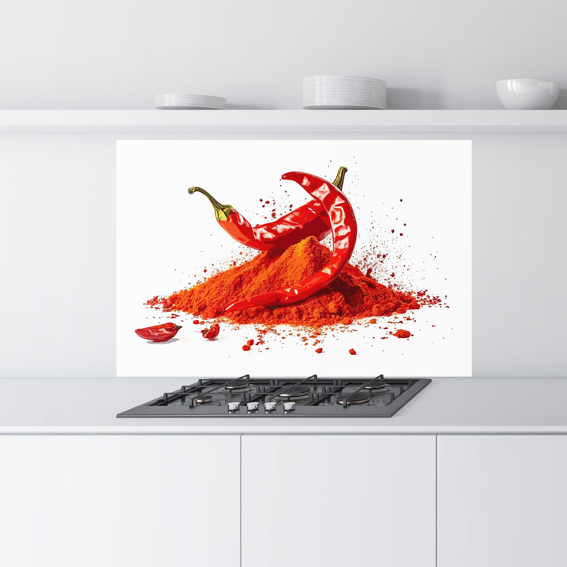 Panou Sticla Bucatarie Papper Art mockup 9