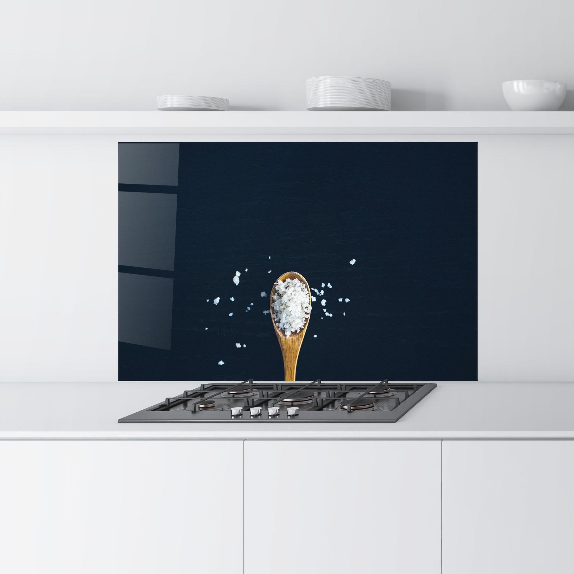 Panou Sticla Bucatarie Salt On Black mockup 9