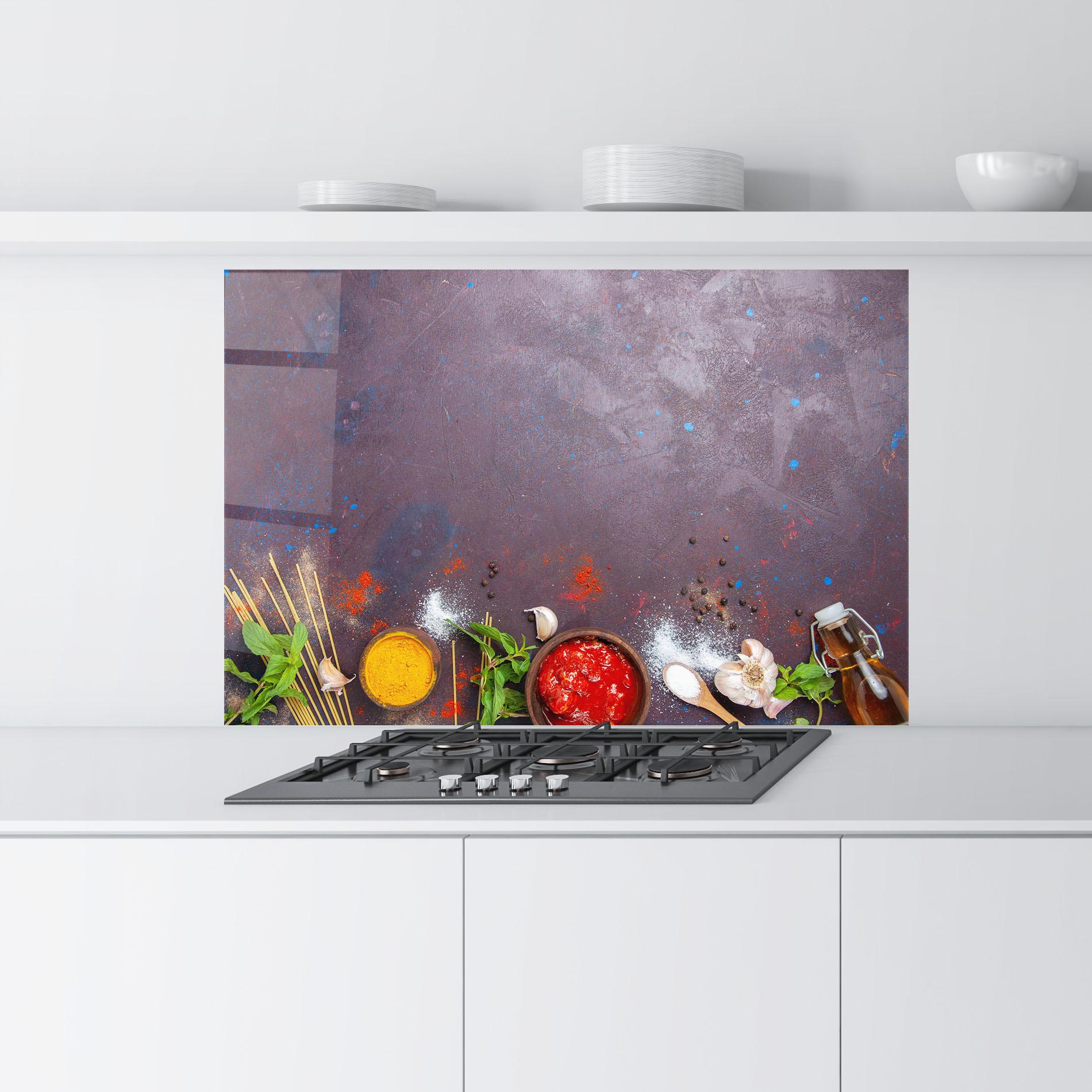 Panou Sticla Bucatarie Tomato Sauce mockup 9