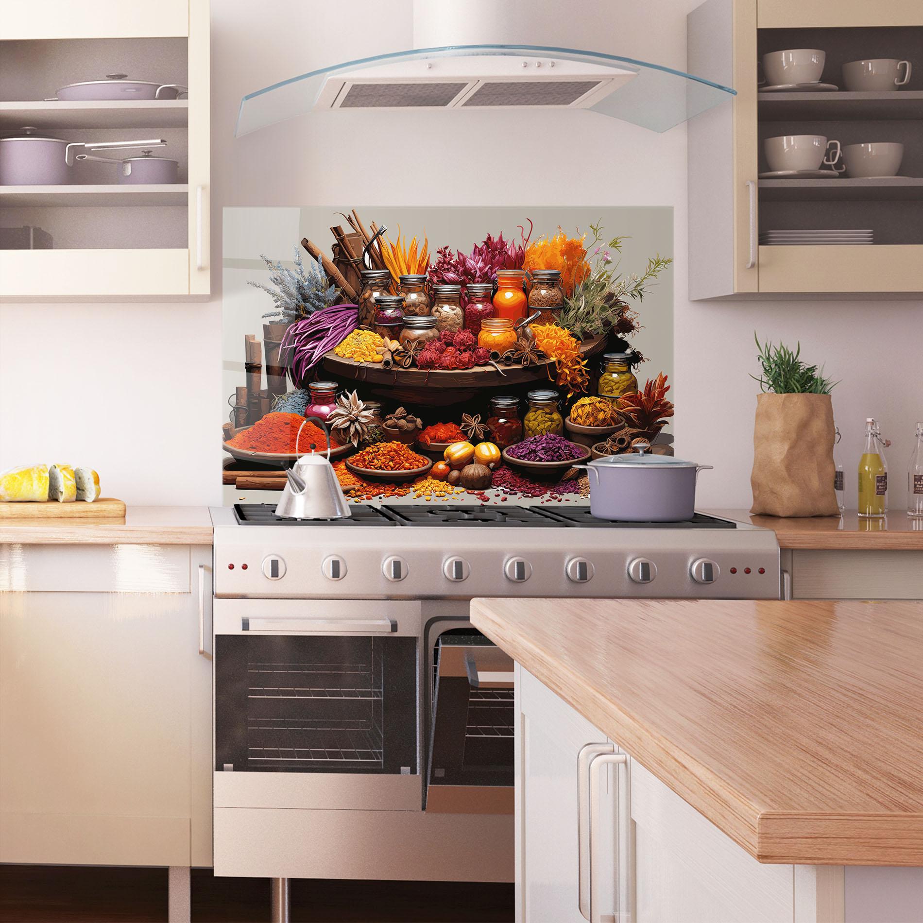 Panou Sticla Bucatarie Autumn Seasoning mockup 1