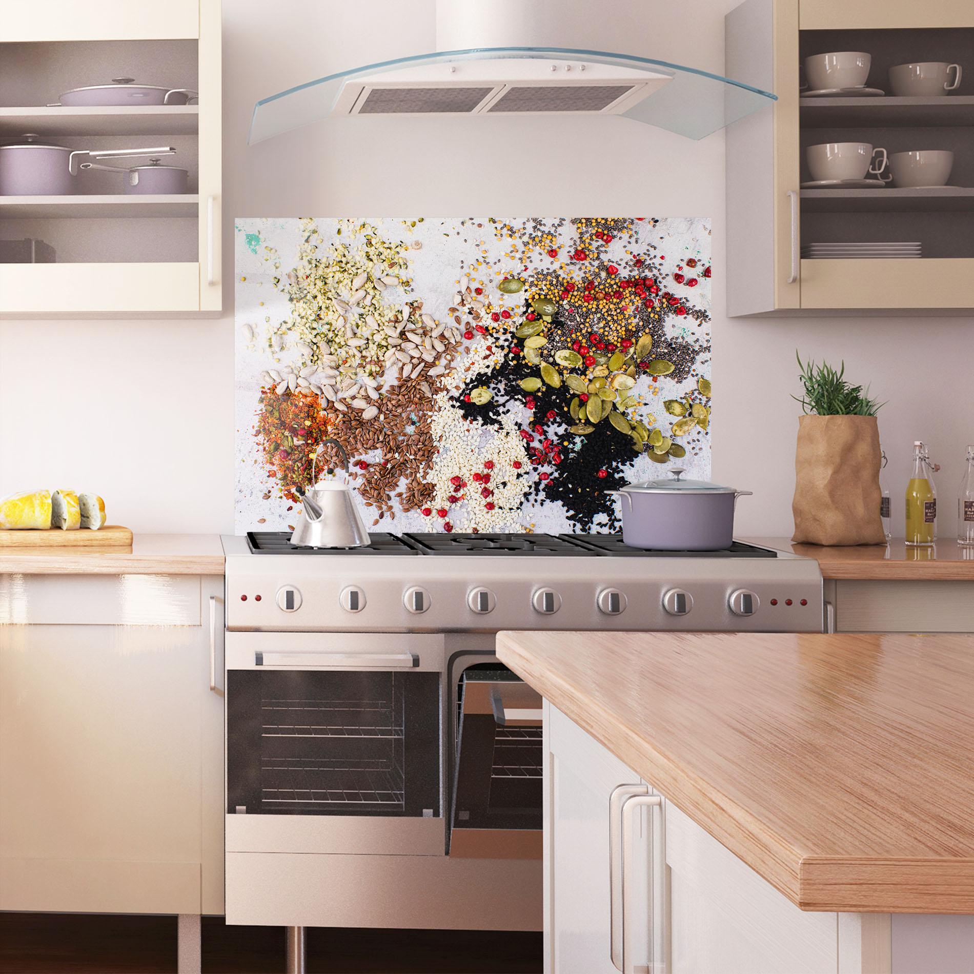 Panou Sticla Bucatarie Different Seeds mockup 1