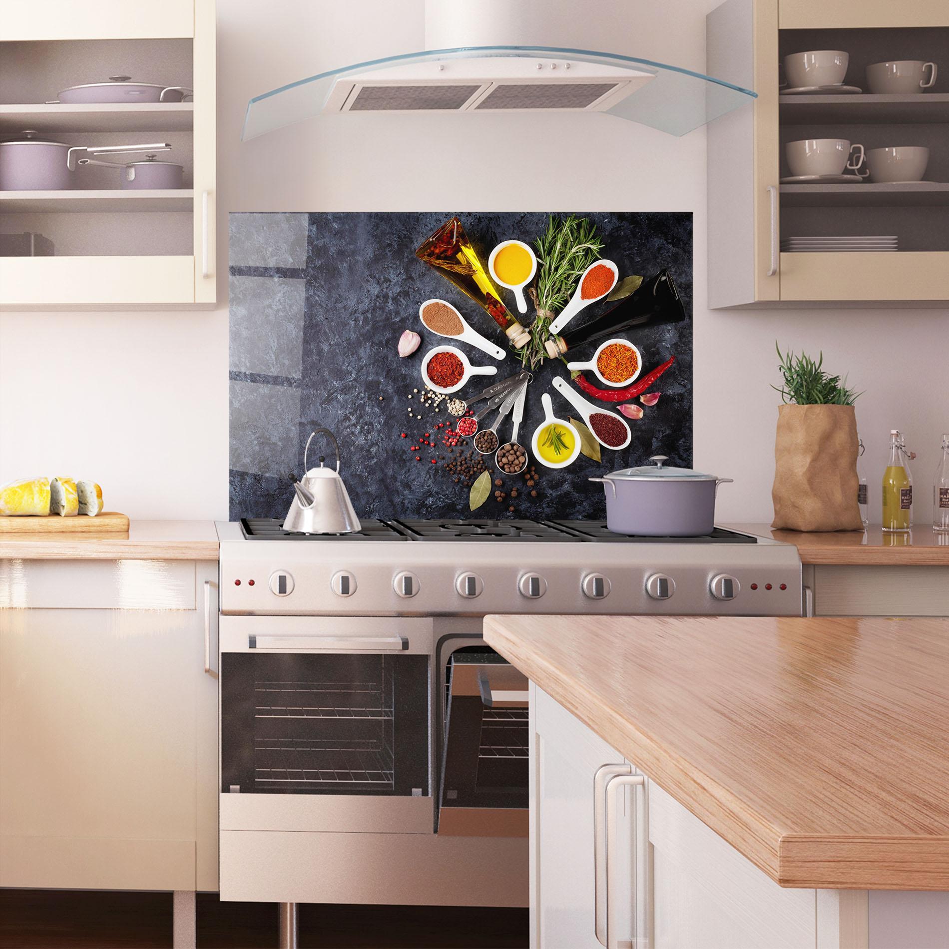 Panou Sticla Bucatarie Spices mockup 1