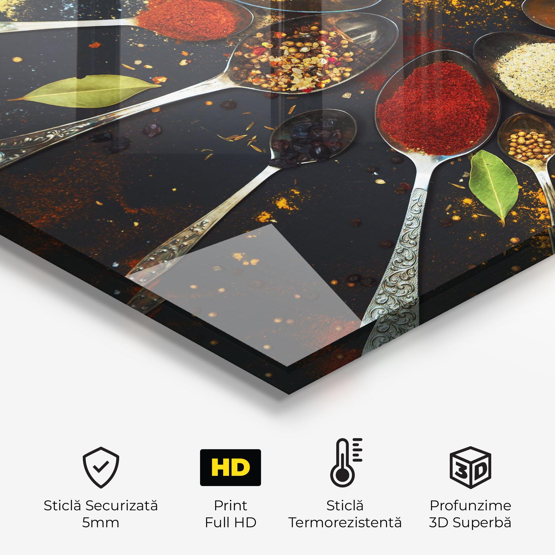 Panou Sticla Bucatarie Cooking Spoons mockup 2