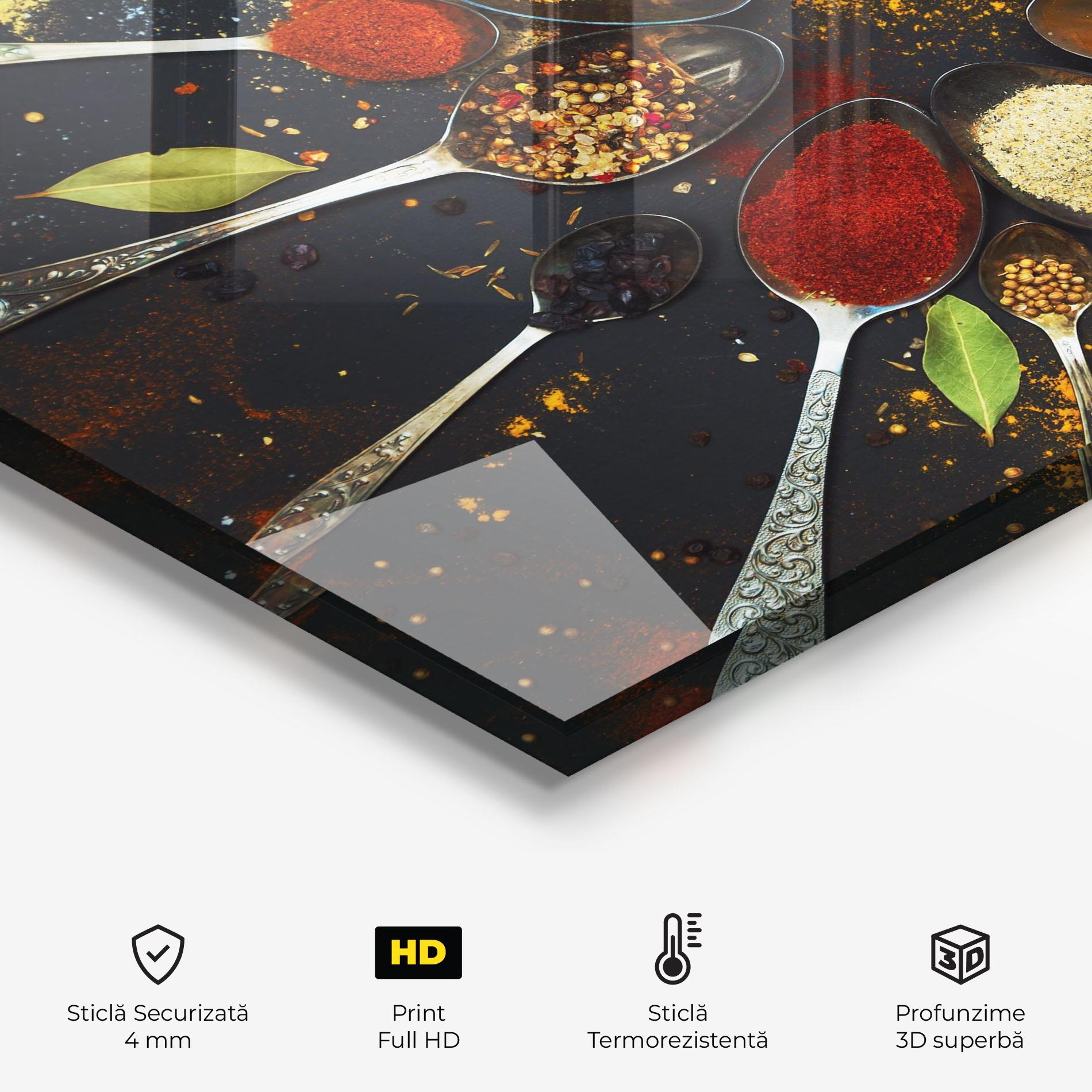 Panou Sticla Bucatarie Cooking Spoons mockup 2