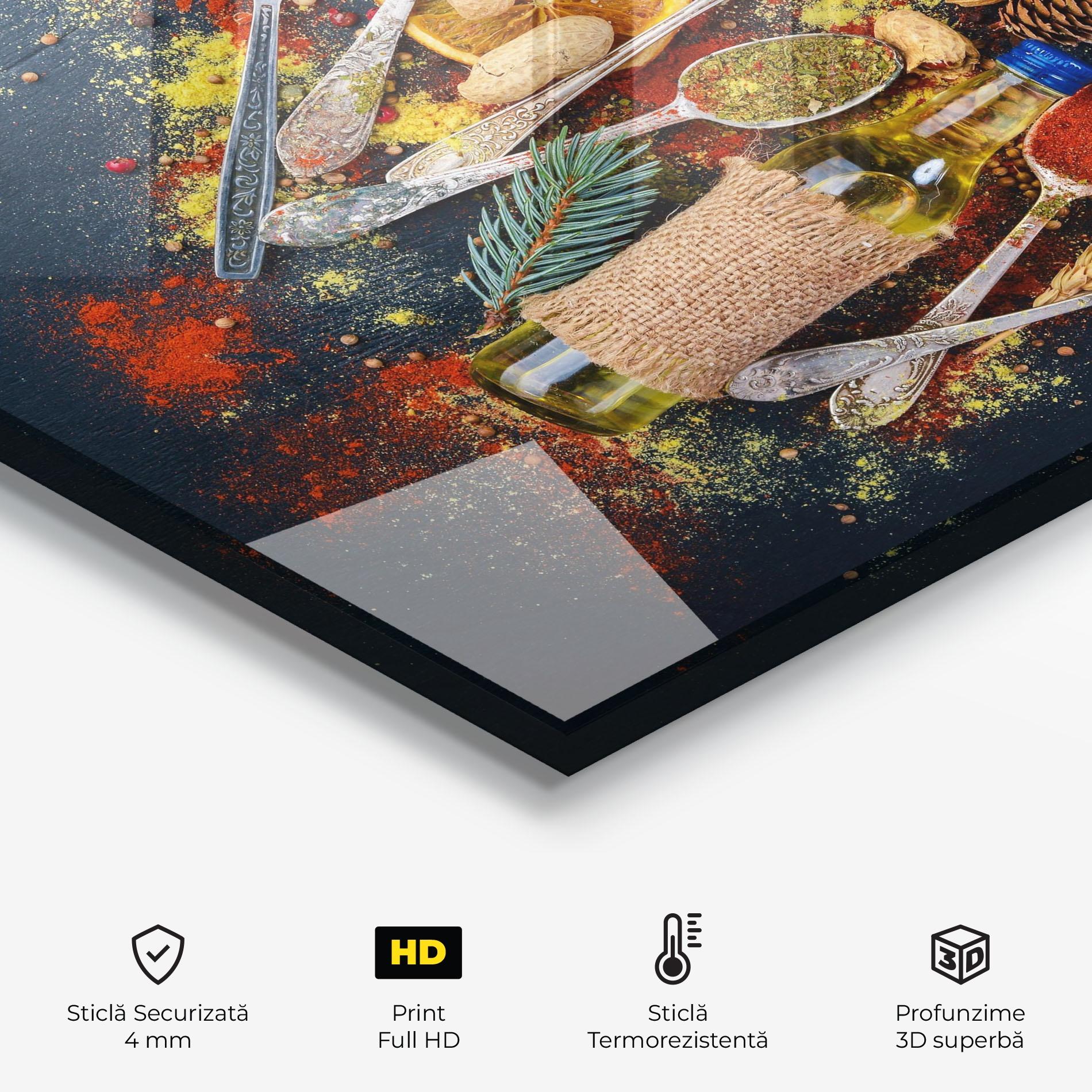 Panou Sticla Bucatarie Indian Cuisine mockup 2