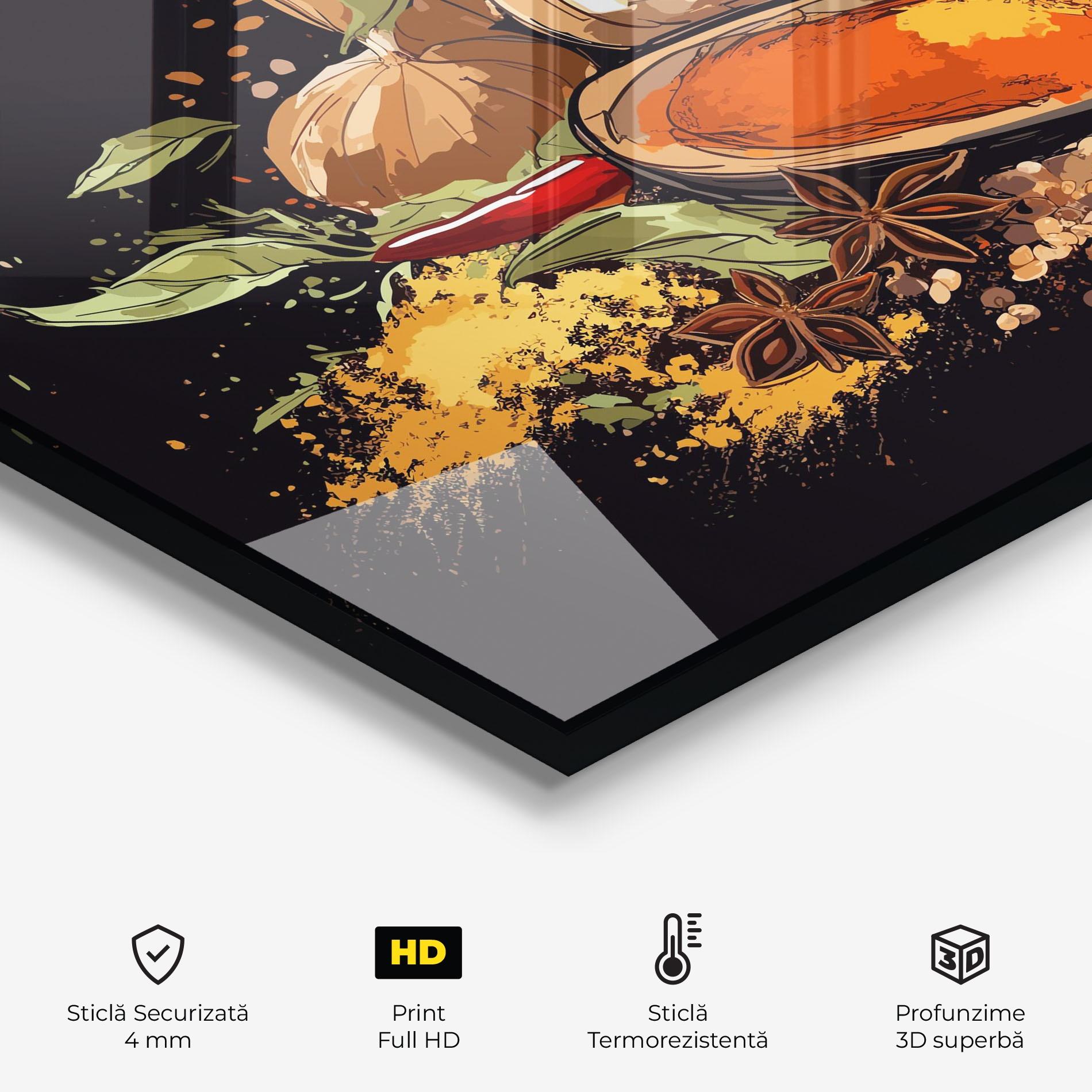 Panou Sticla Bucatarie Pretty Spices mockup 2
