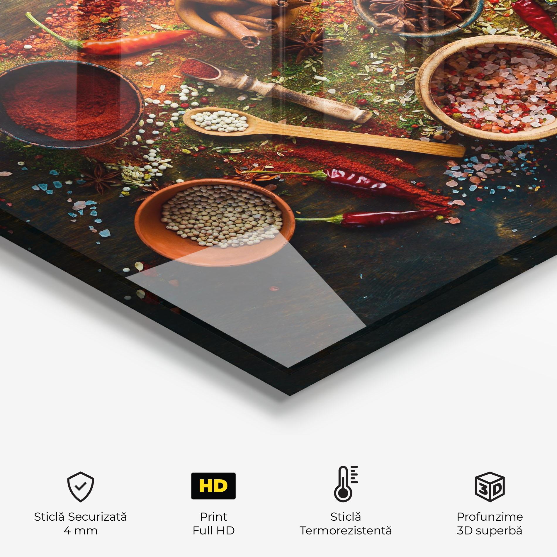 Panou Sticla Bucatarie Seasonings Mix mockup 2