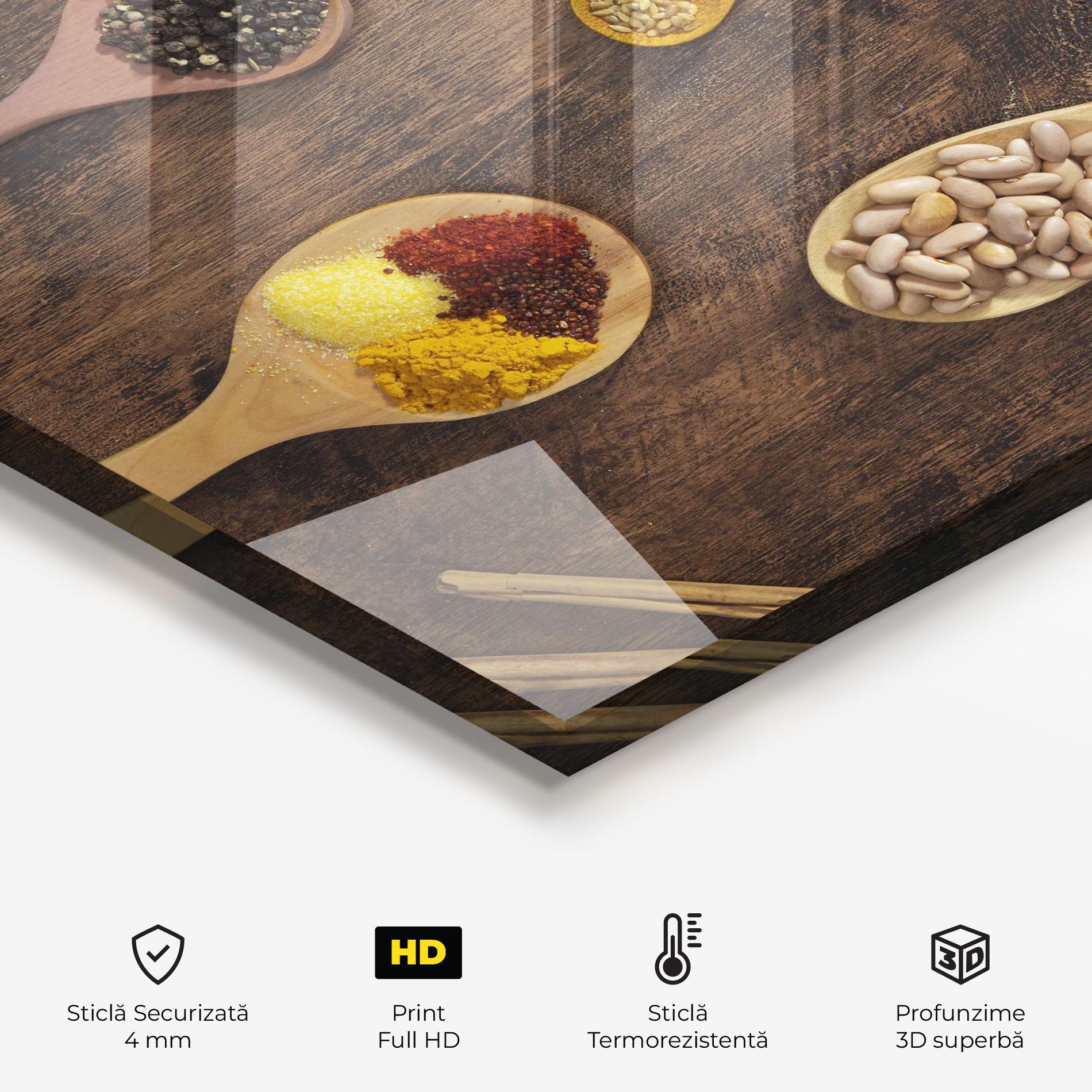 Panou Sticla Bucatarie Spices Beans mockup 2