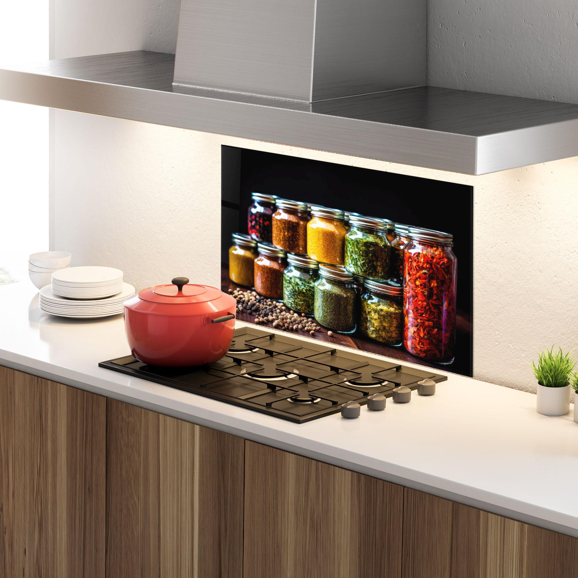 Panou Sticla Bucatarie Kitchen Spice Up mockup 4