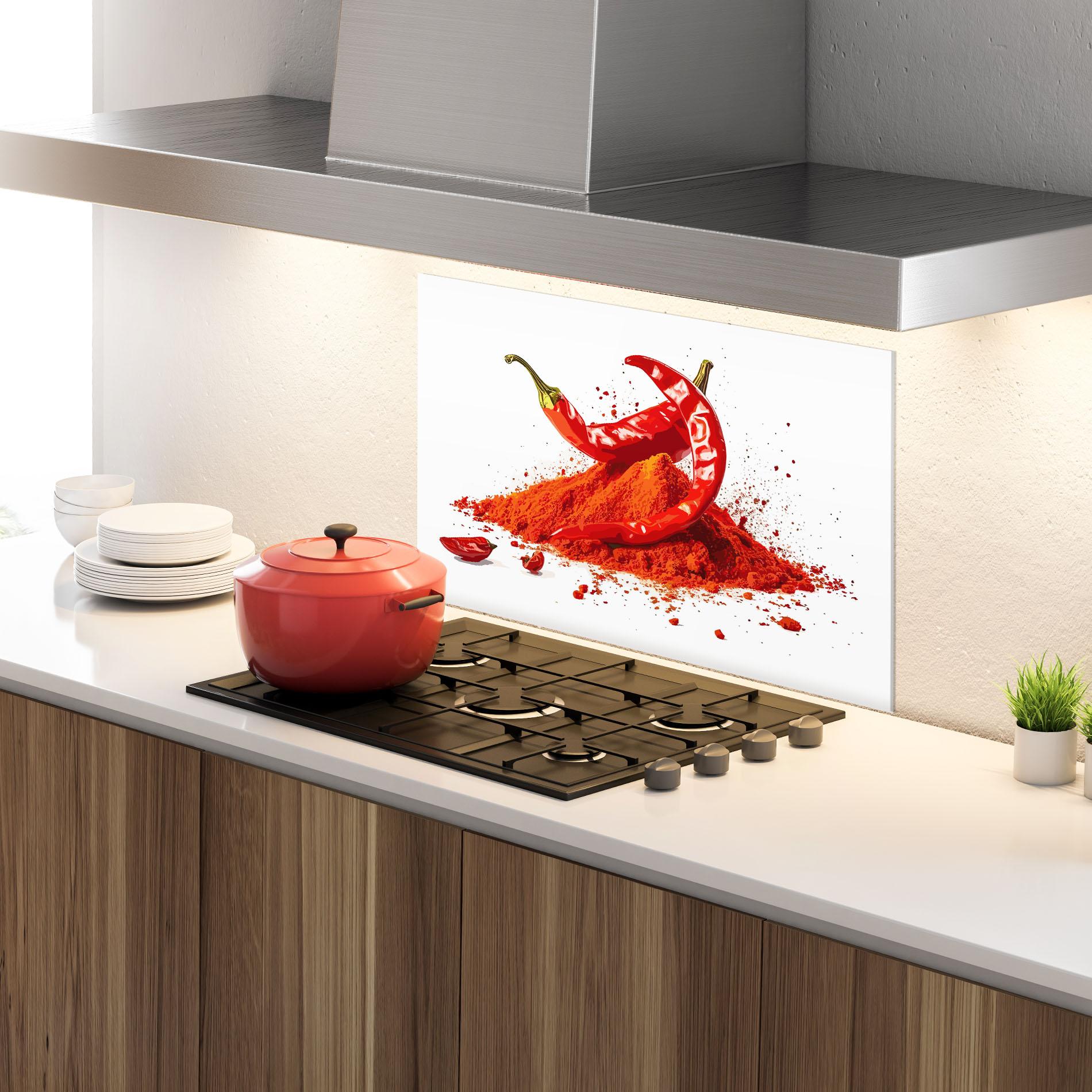 Panou Sticla Bucatarie Papper Art mockup 4