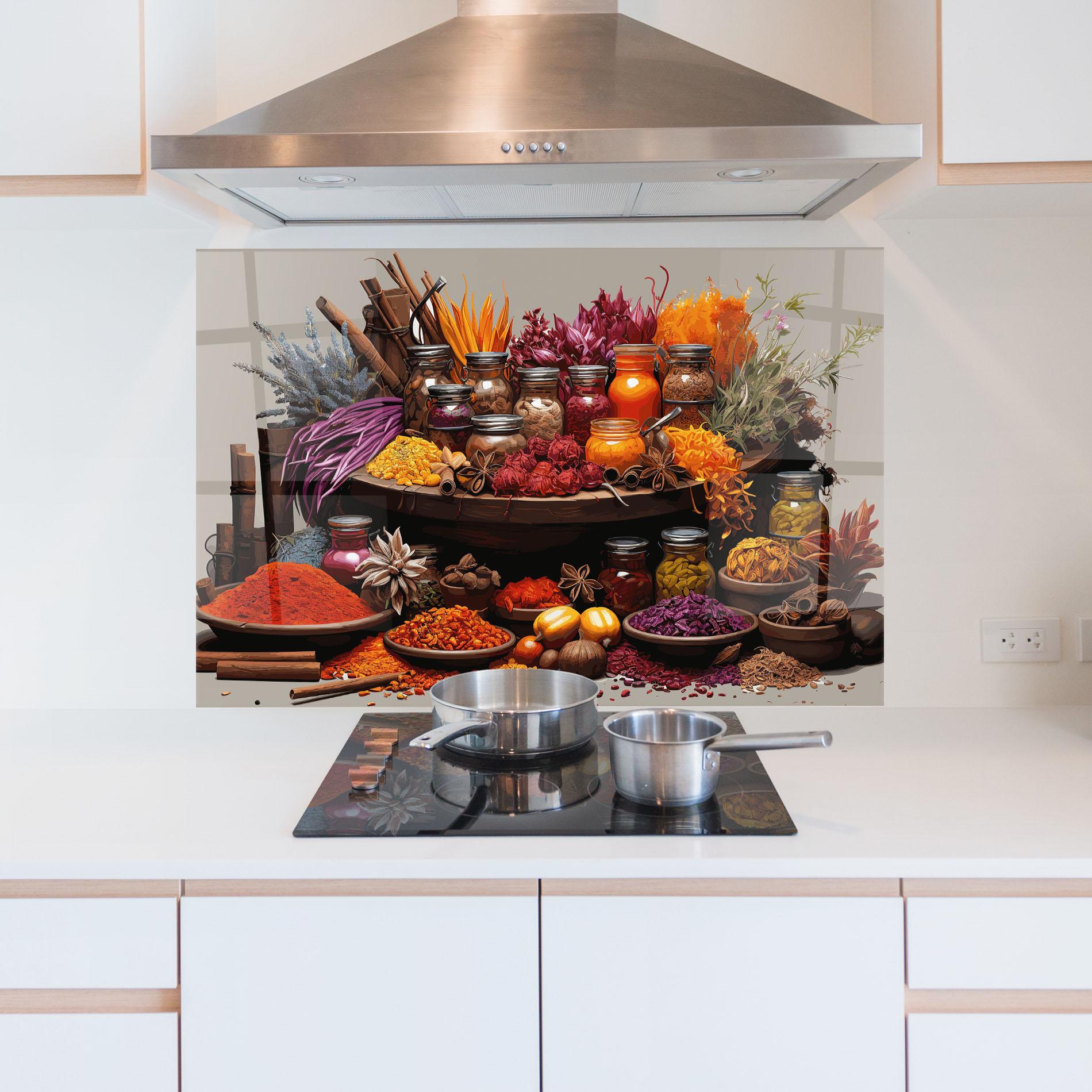 Panou Sticla Bucatarie Autumn Seasoning mockup 5