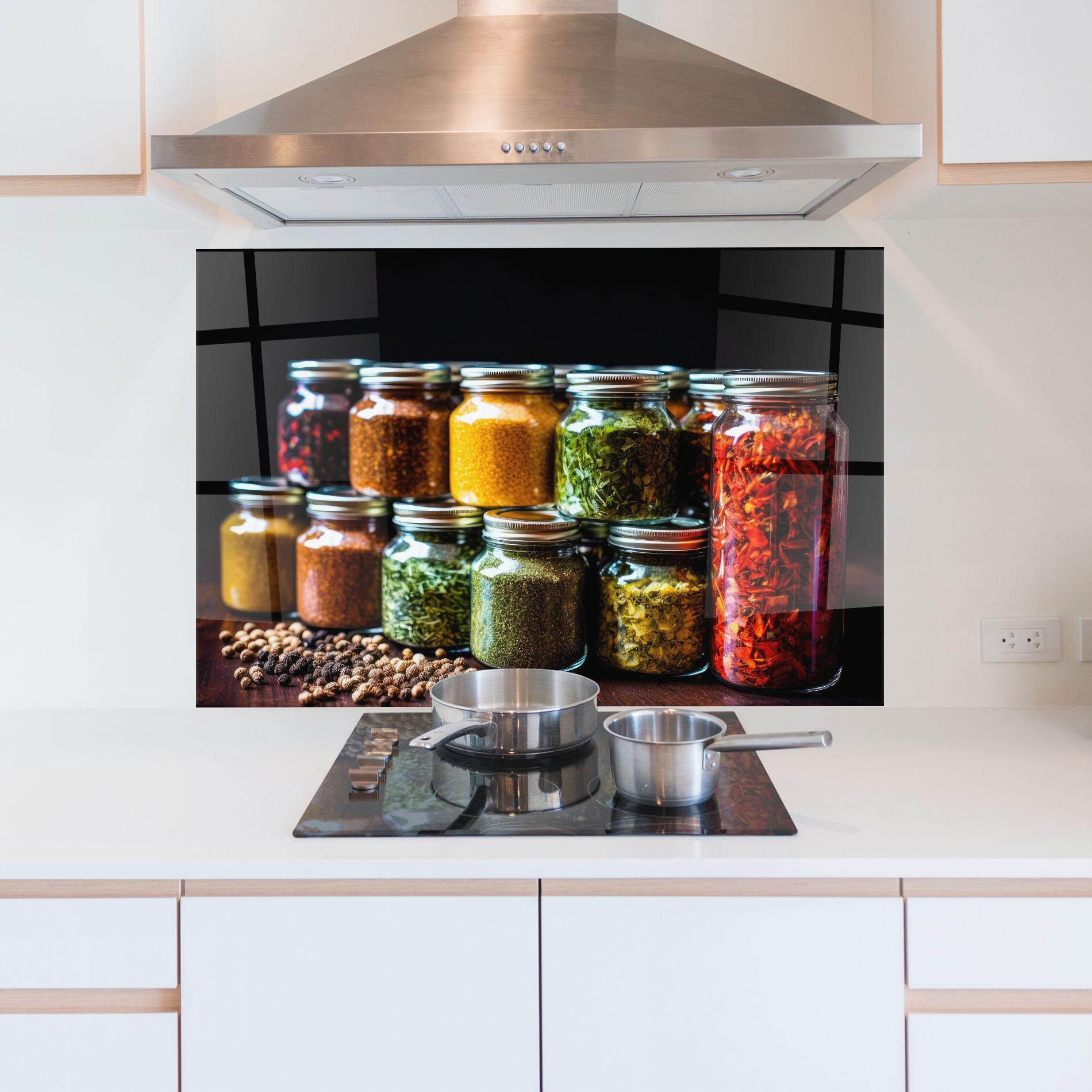 Panou Sticla Bucatarie Kitchen Spice Up mockup 5