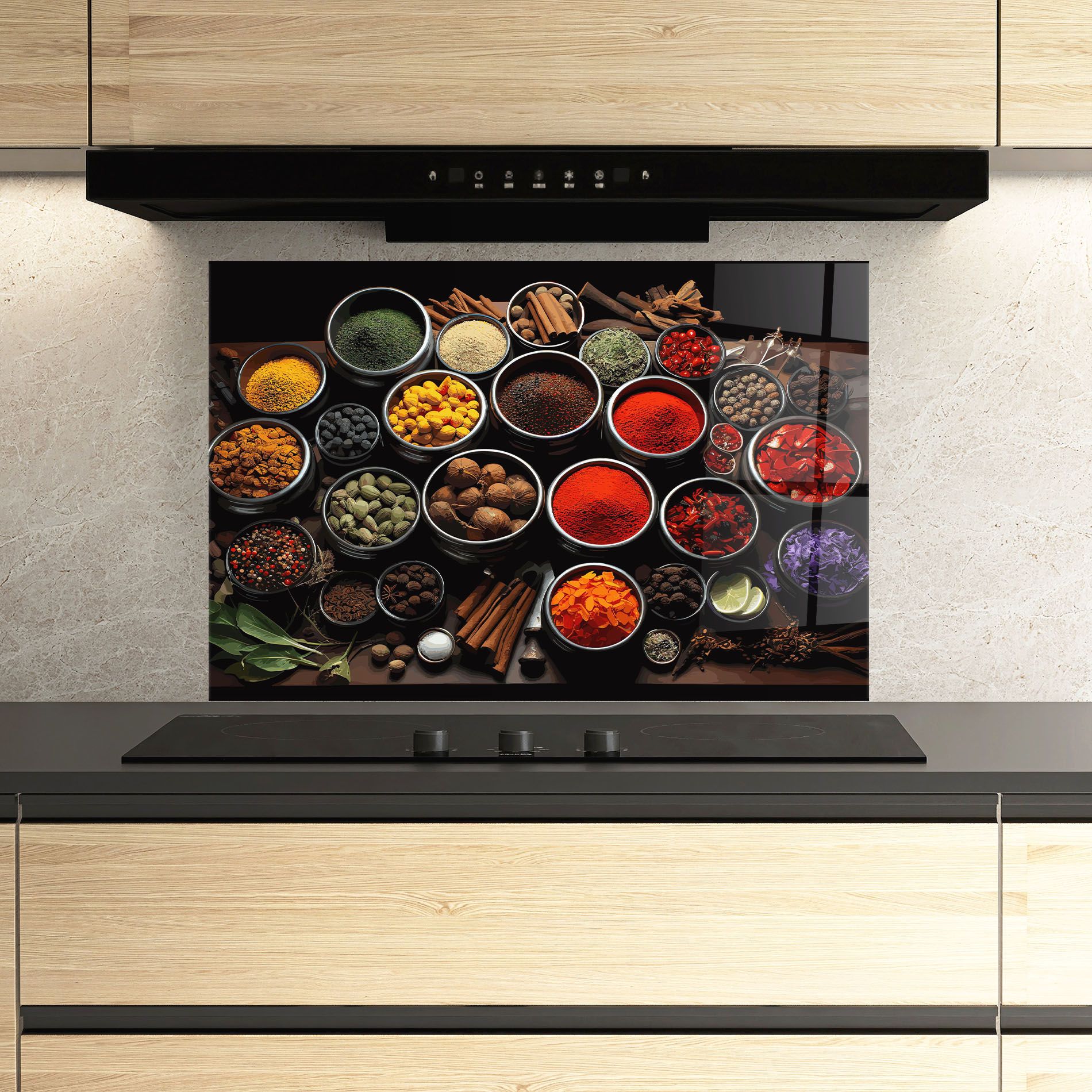 Colorful Herbs Art mockup 3