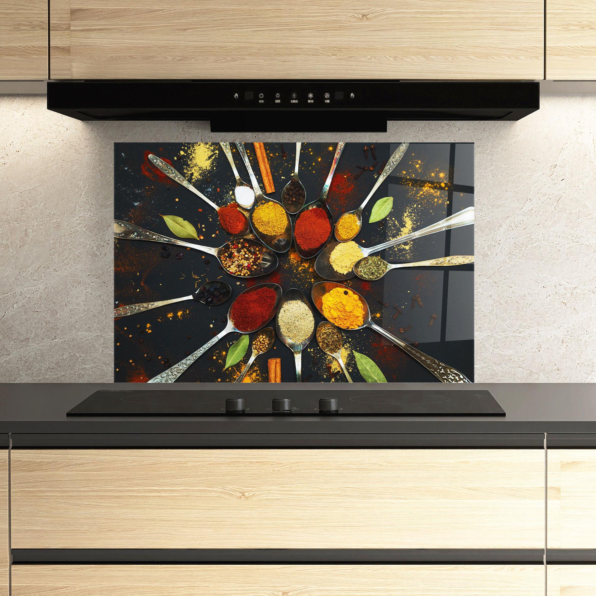 Panou Sticla Bucatarie Cooking Spoons mockup 3