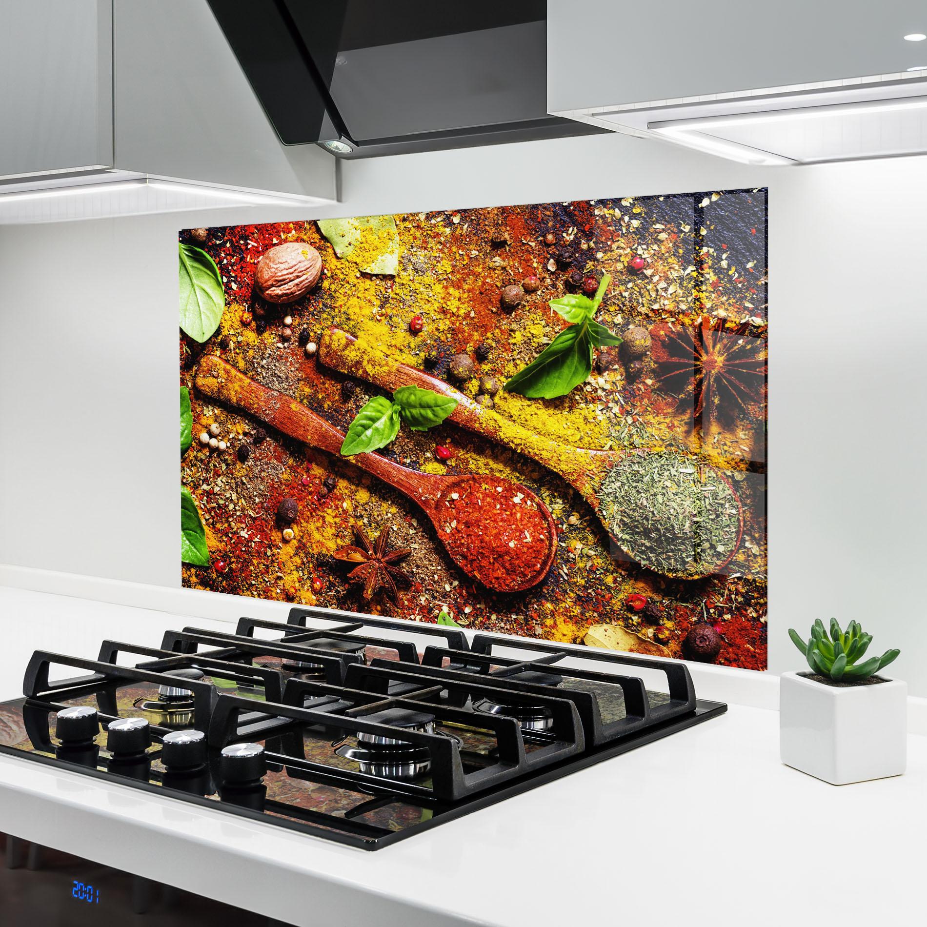 Panou Sticla Bucatarie Dried Herbs mockup 6