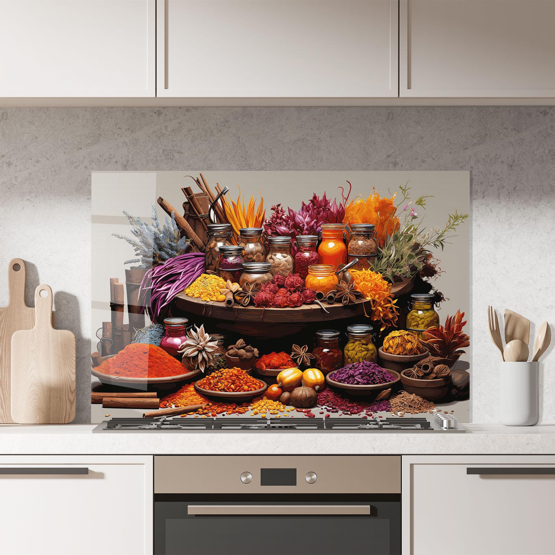 Panou Sticla Bucatarie Autumn Seasoning mockup 7