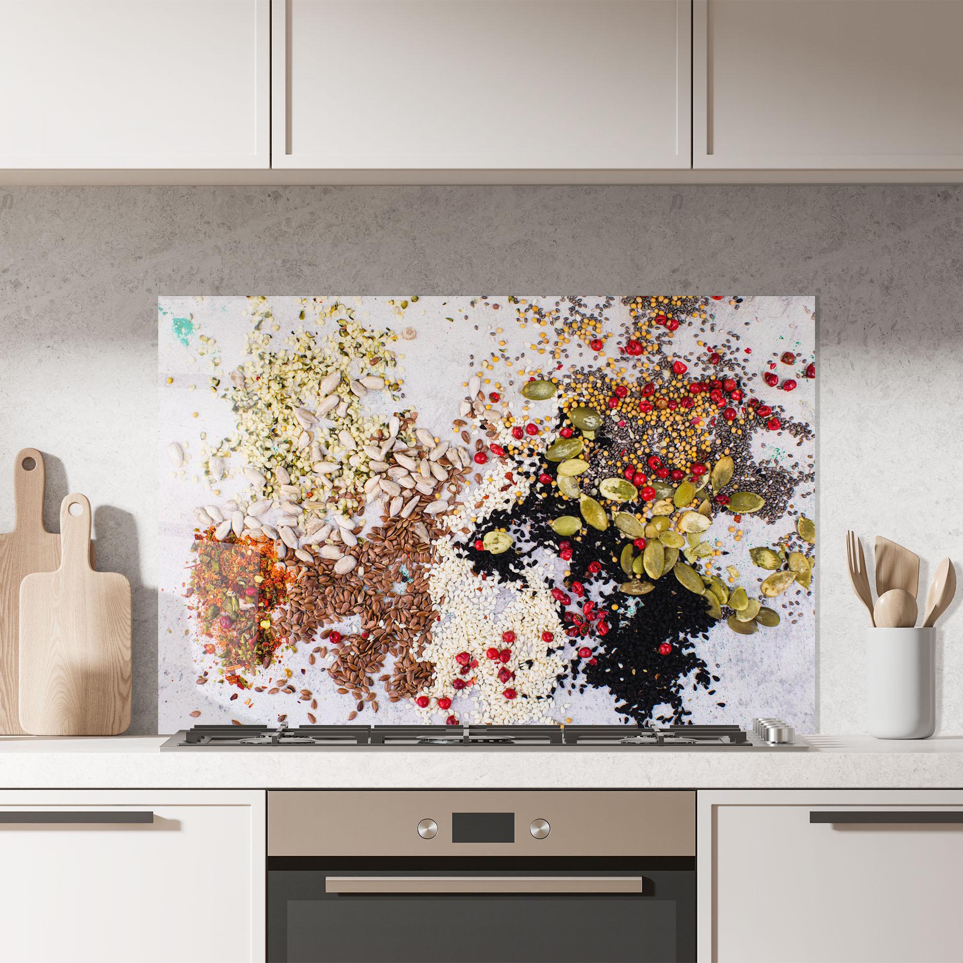 Panou Sticla Bucatarie Different Seeds mockup 7